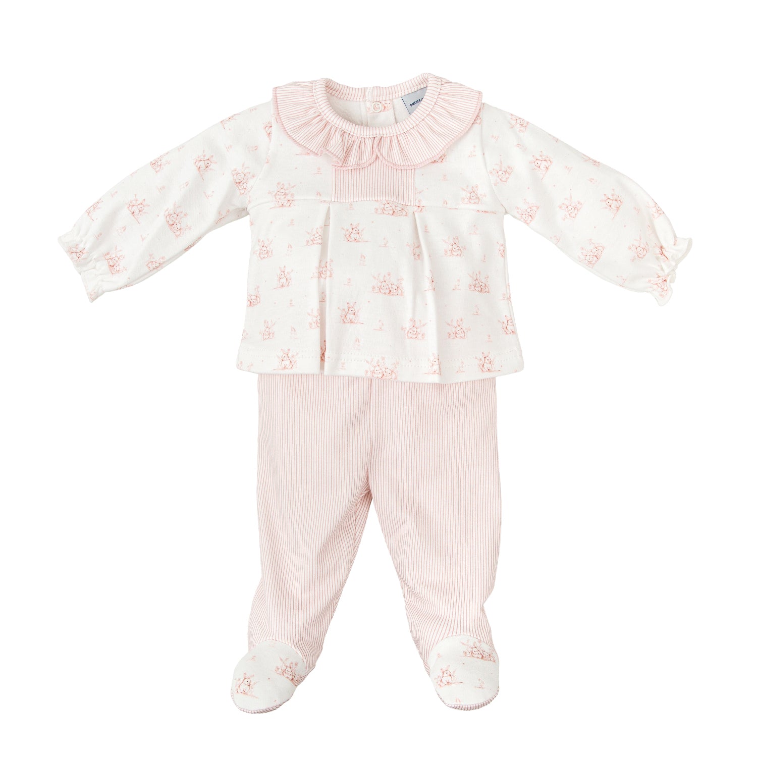 Pink Bunny Footed Outfit