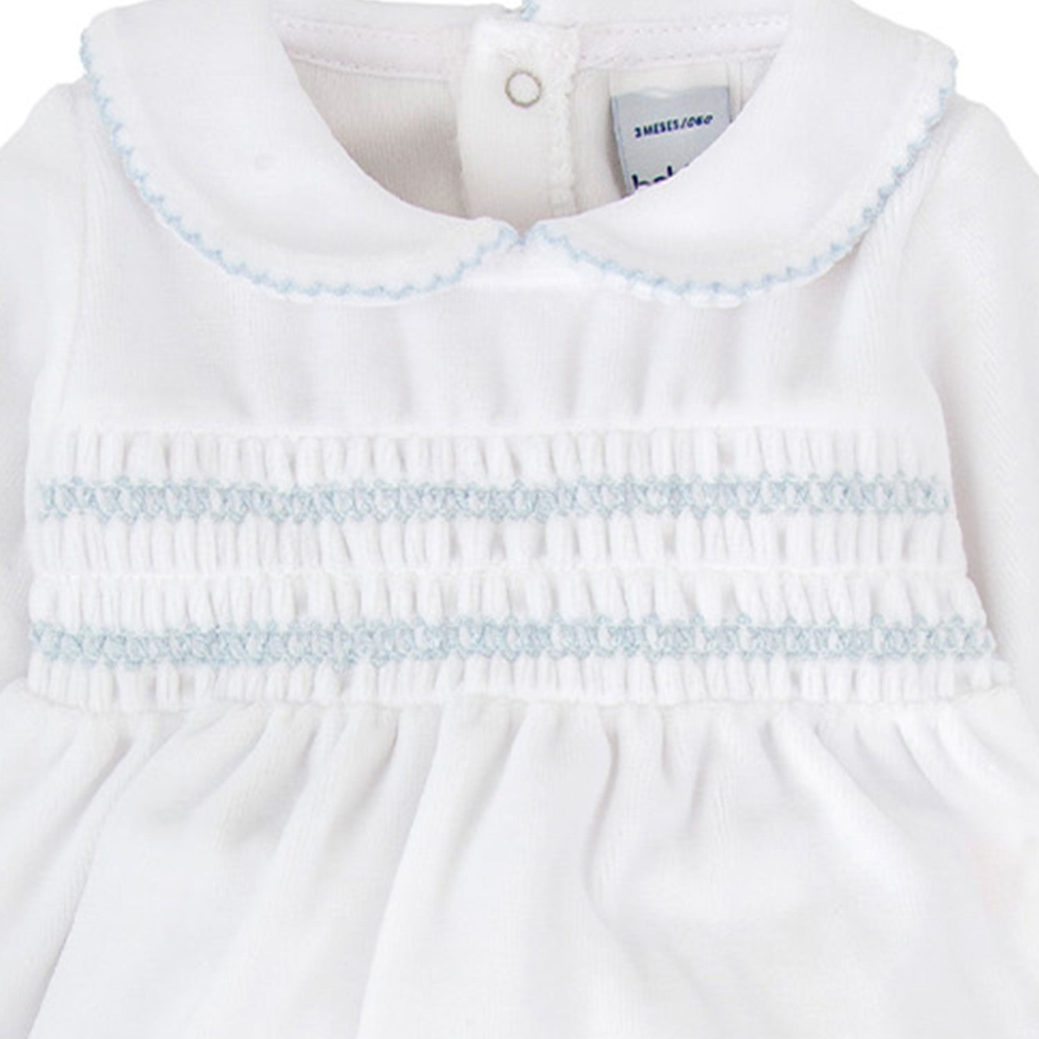Blue Smocked Trouser Set