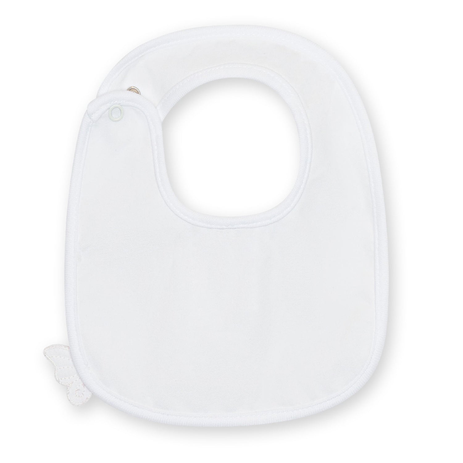 White Butterfly Wings Bib