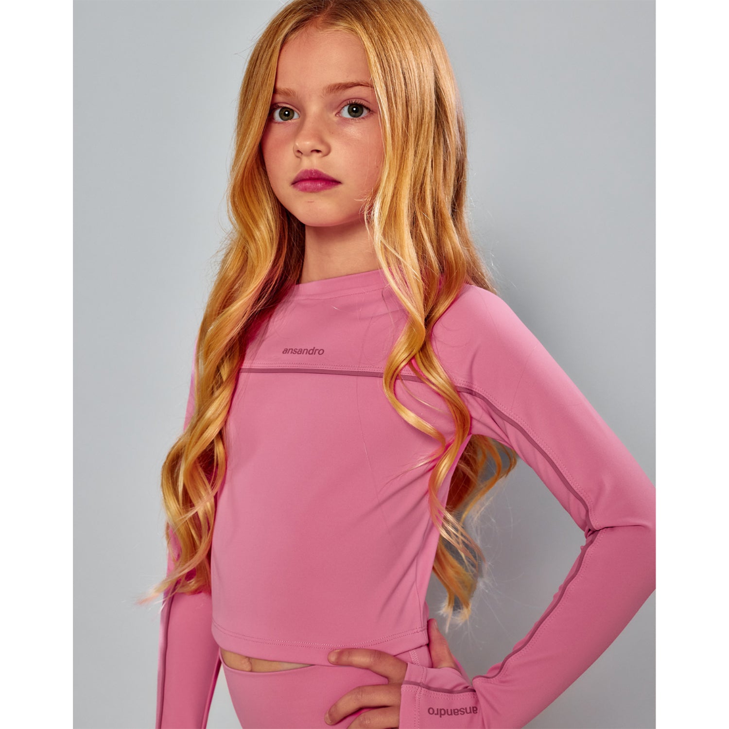 Dusty Rose Athletic Top & Legging Set