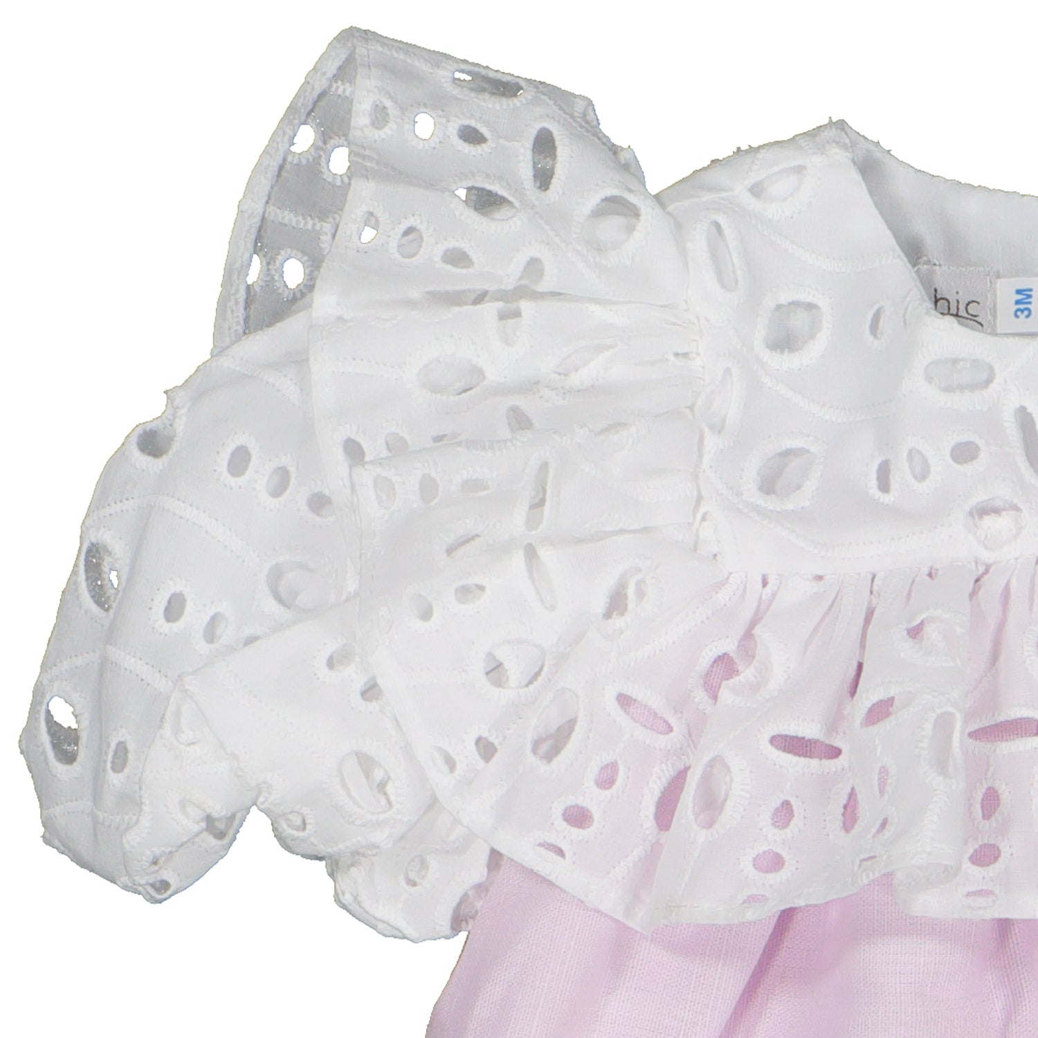 Lilac Embroidered Lace Romper