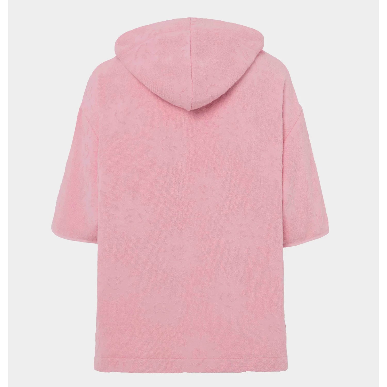 Kids Sunny Towelling Hooded poncho - Pink