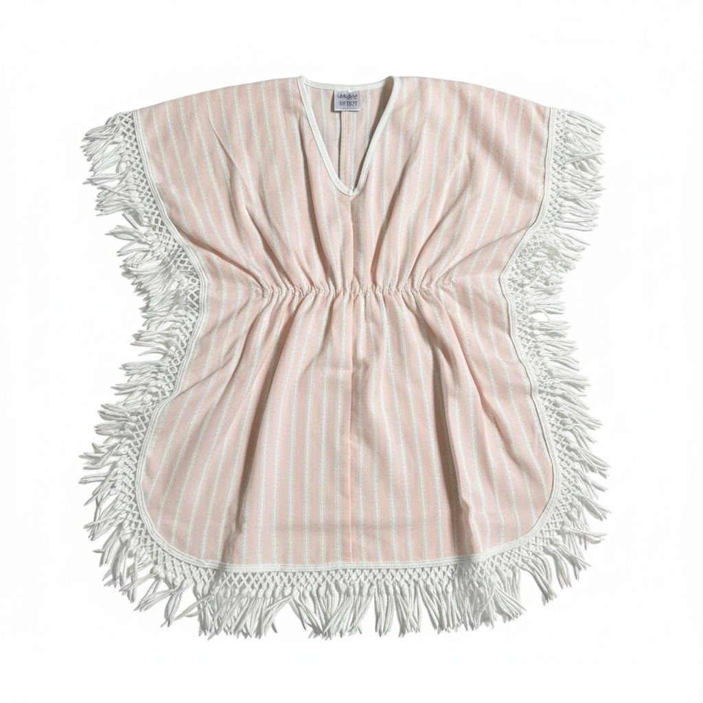 Peach Stripe Cover Up