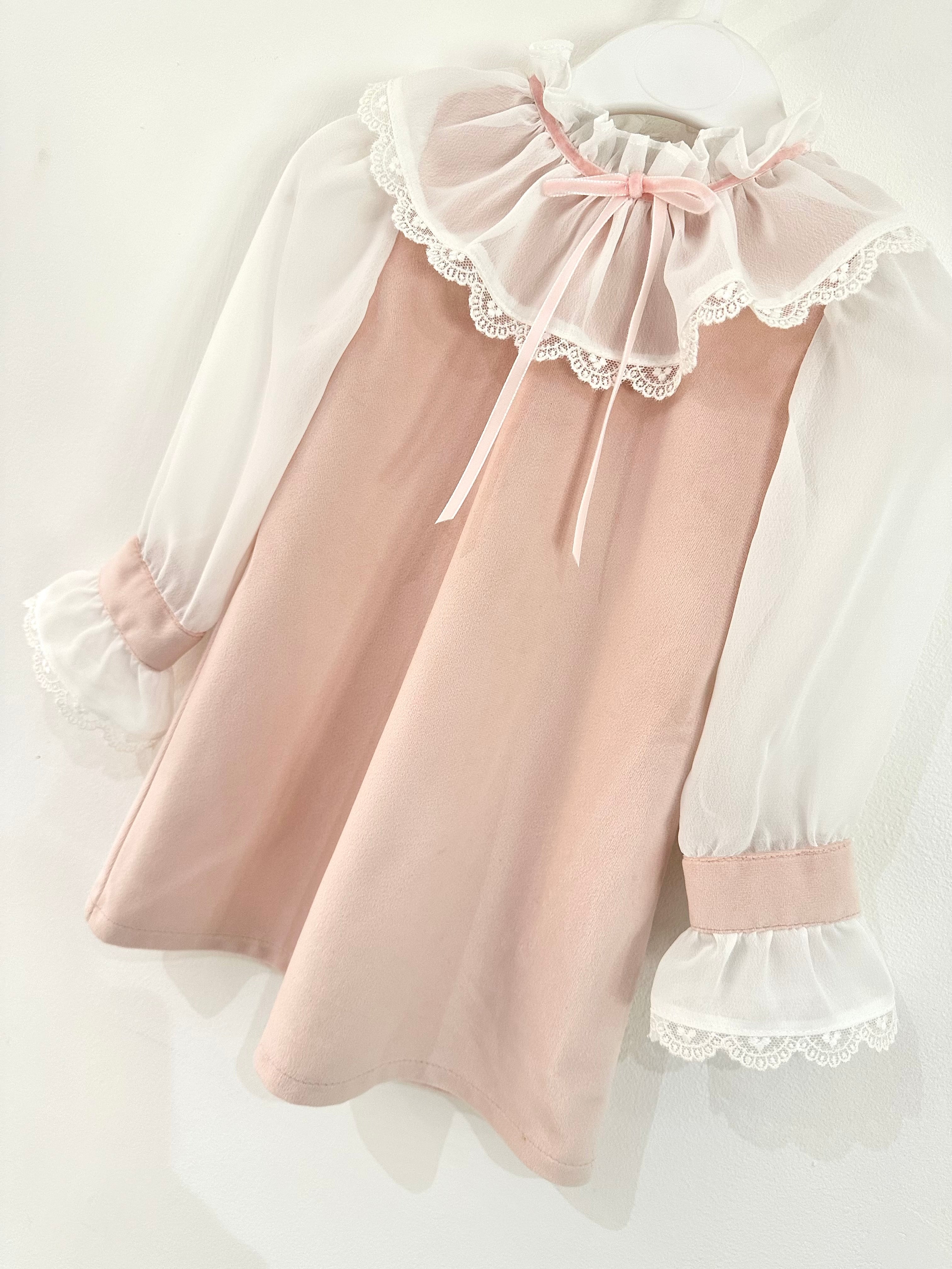 Pink Velvet Dress