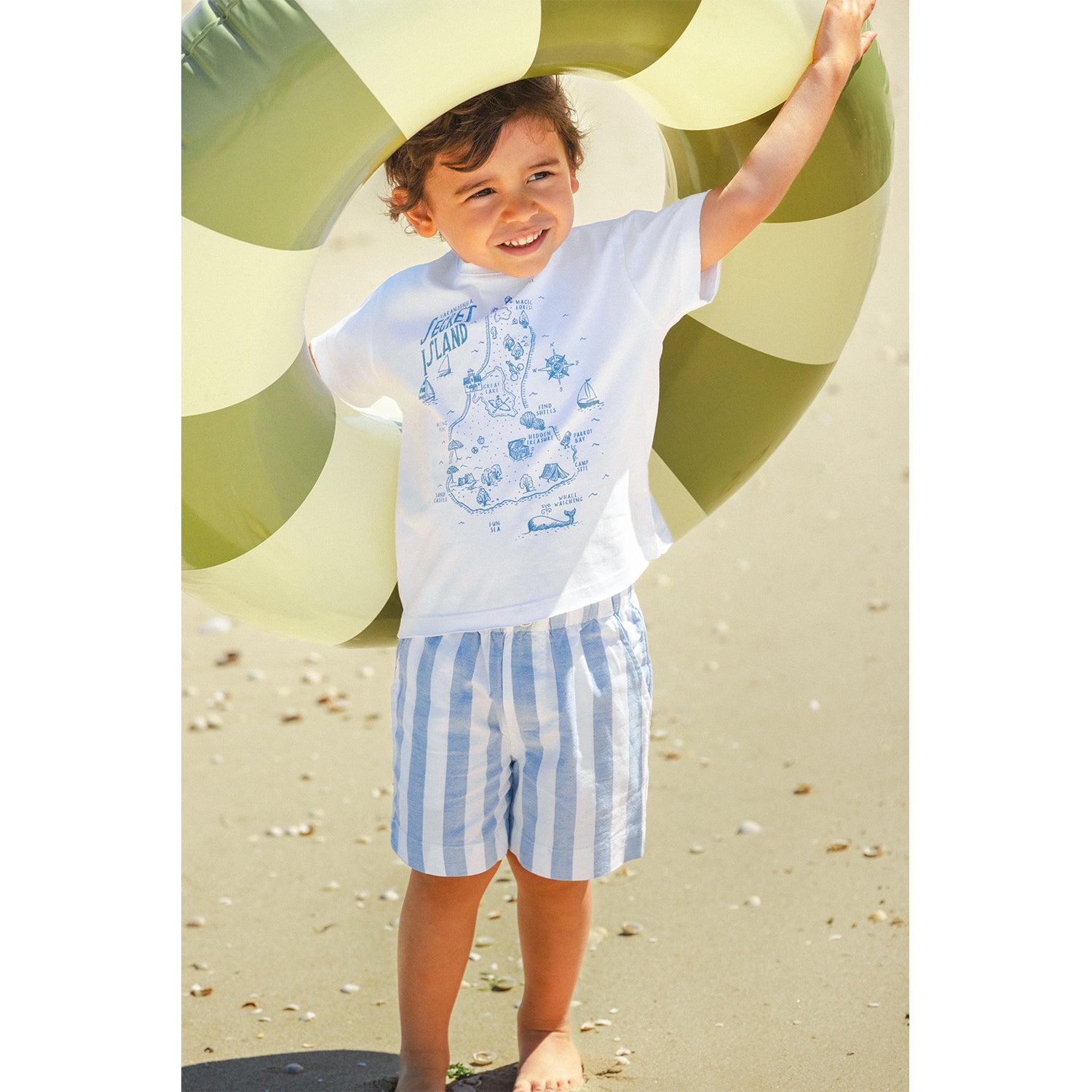 Boy Blue Stripe Shorts