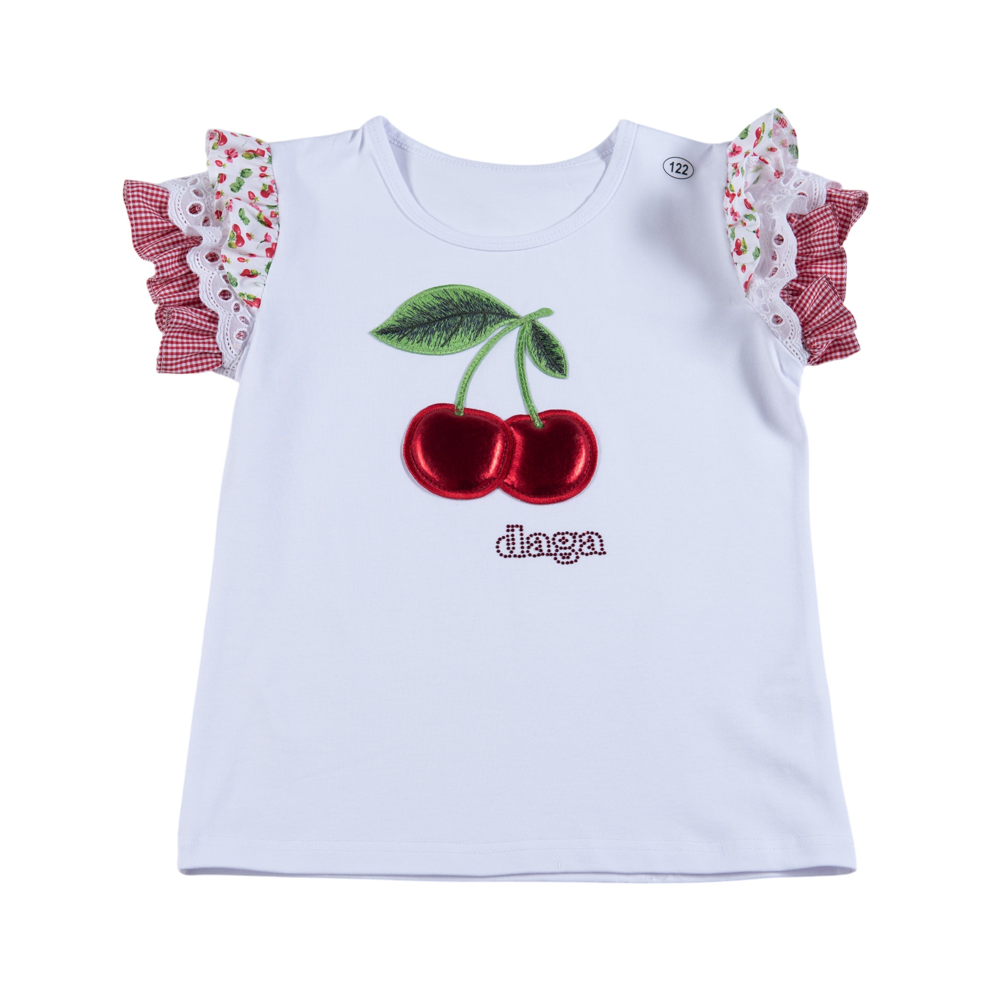 Red Cherry Top and Skirt Set