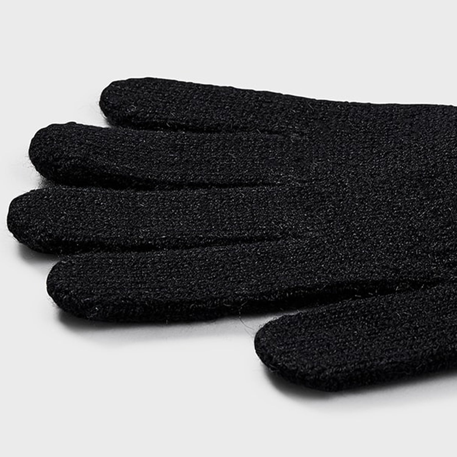 Black Knitted Gloves