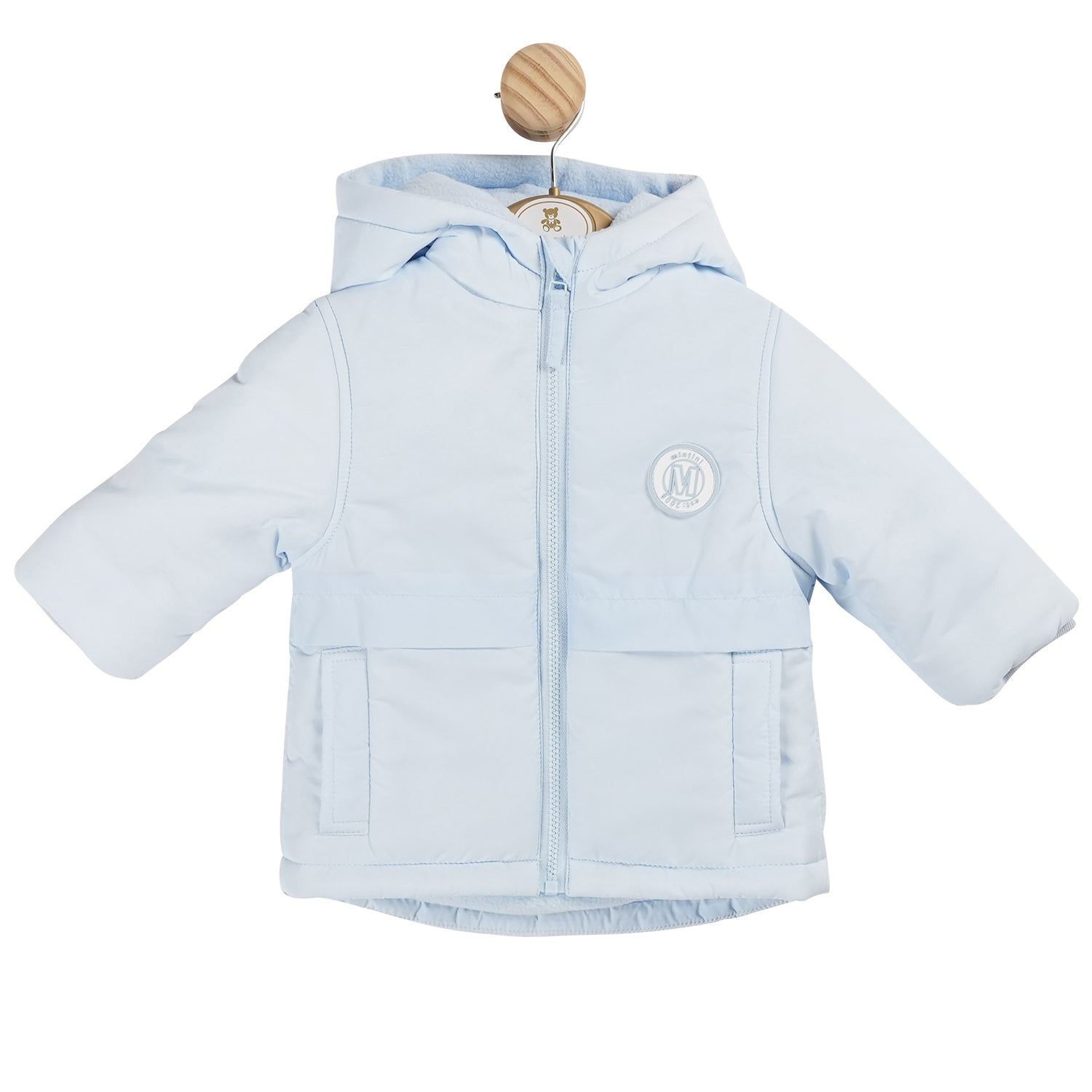 Pale Blue Hooded Coat