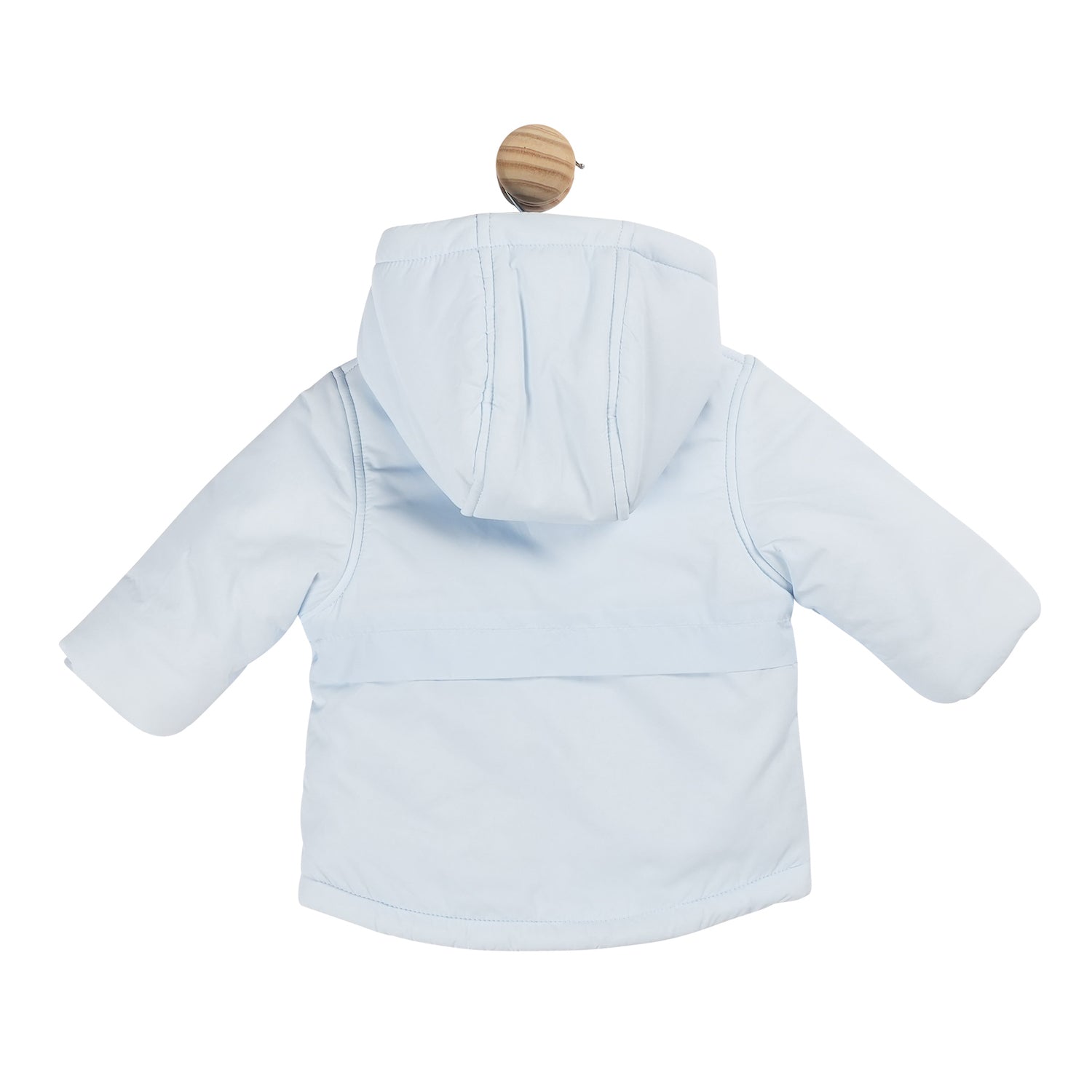 Pale Blue Hooded Coat