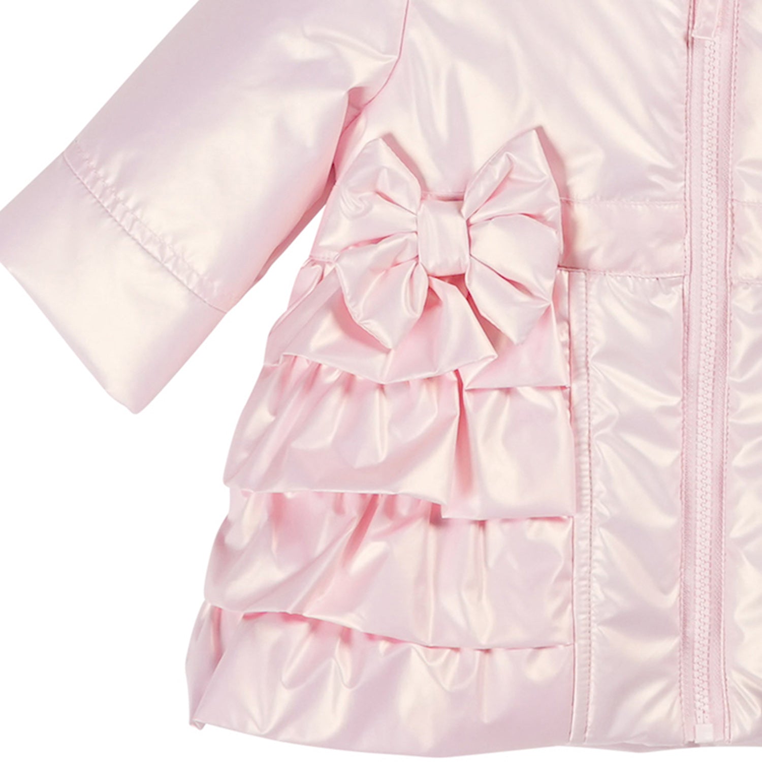 Pearl Pink Bow Coat