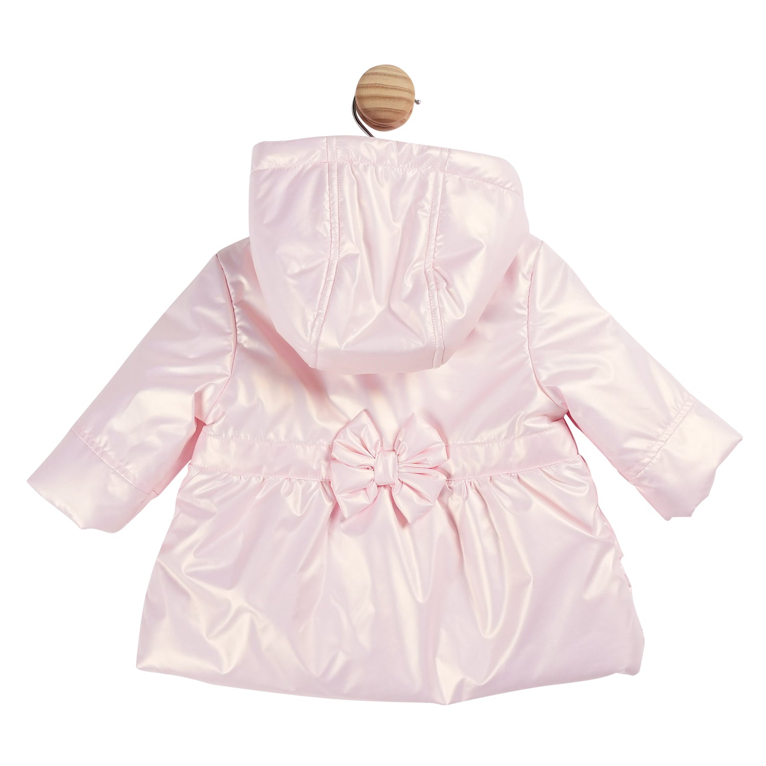 Pearl Pink Bow Coat