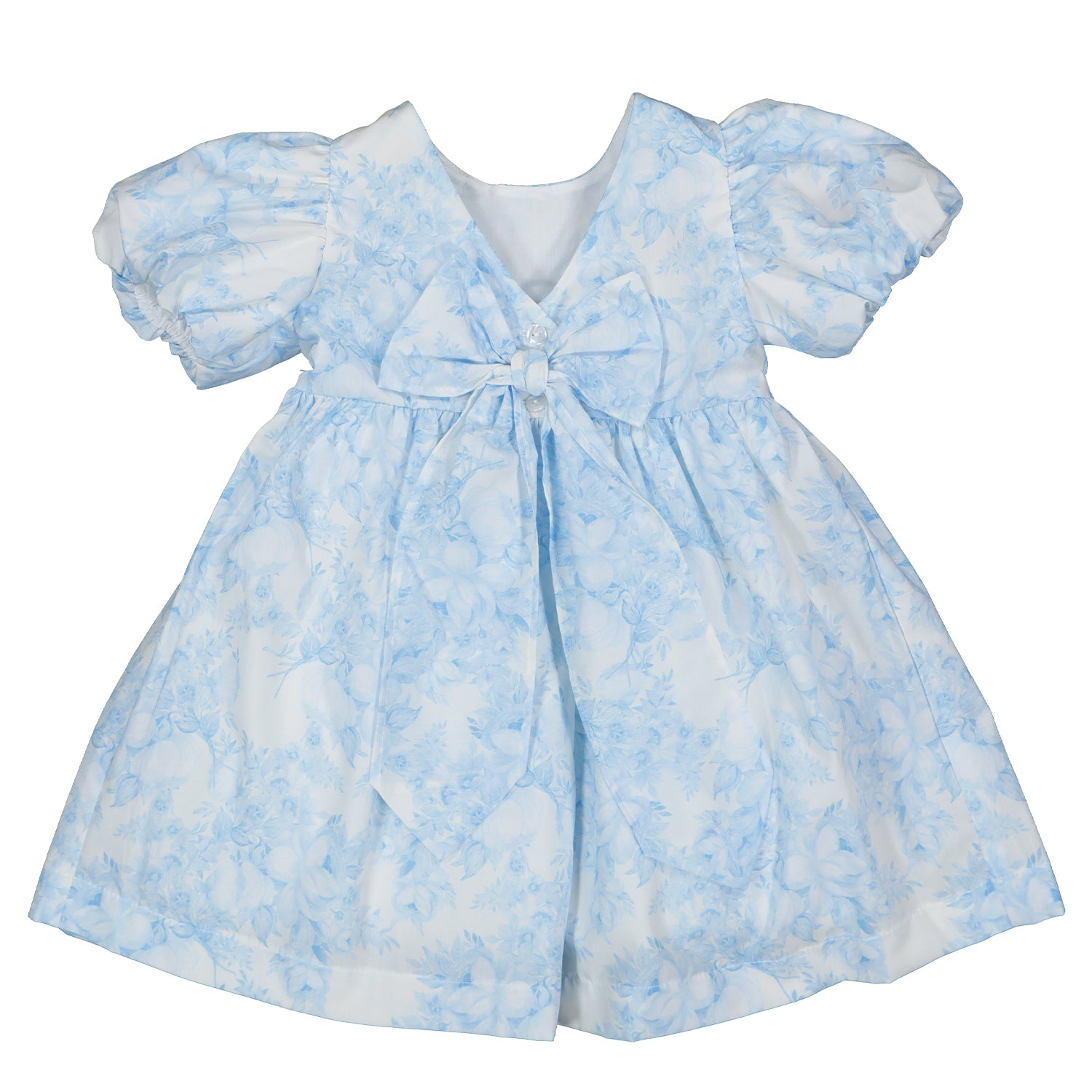 Blue Floral Print Dress