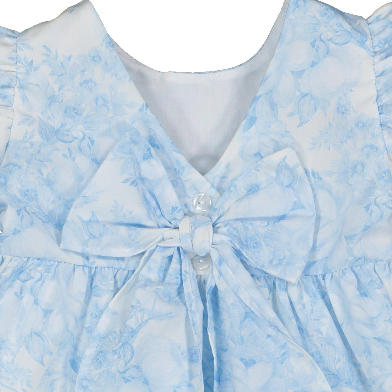 Blue Floral Print Dress