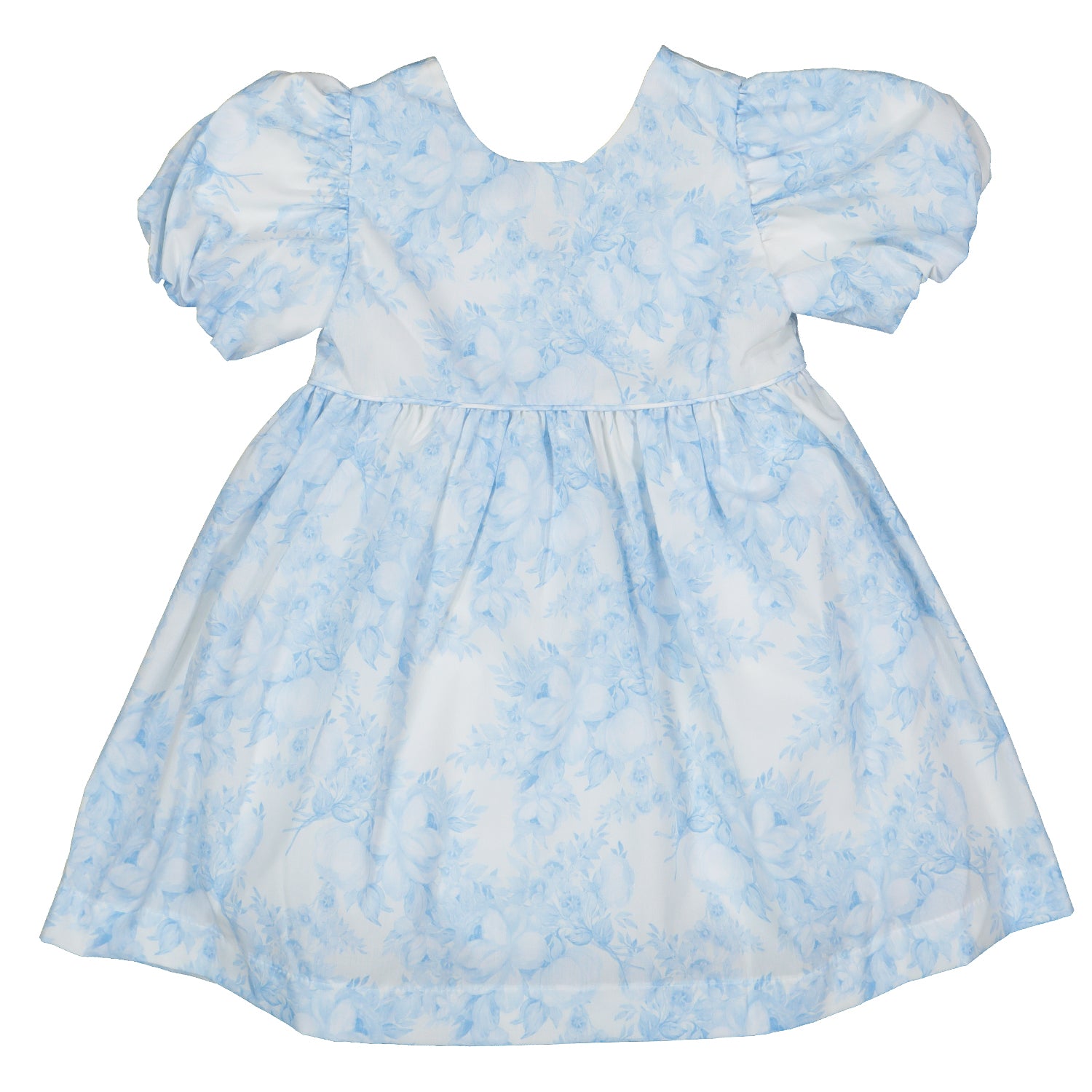 Blue Floral Print Dress