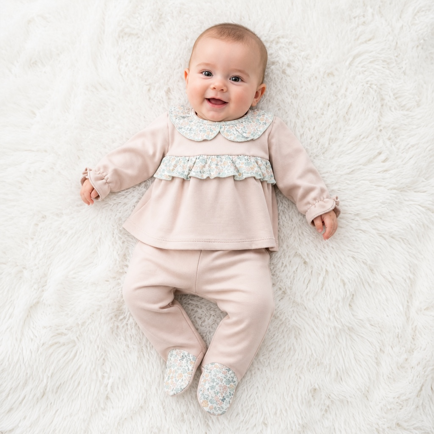 Baby Girls Dusty Pink Outfit
