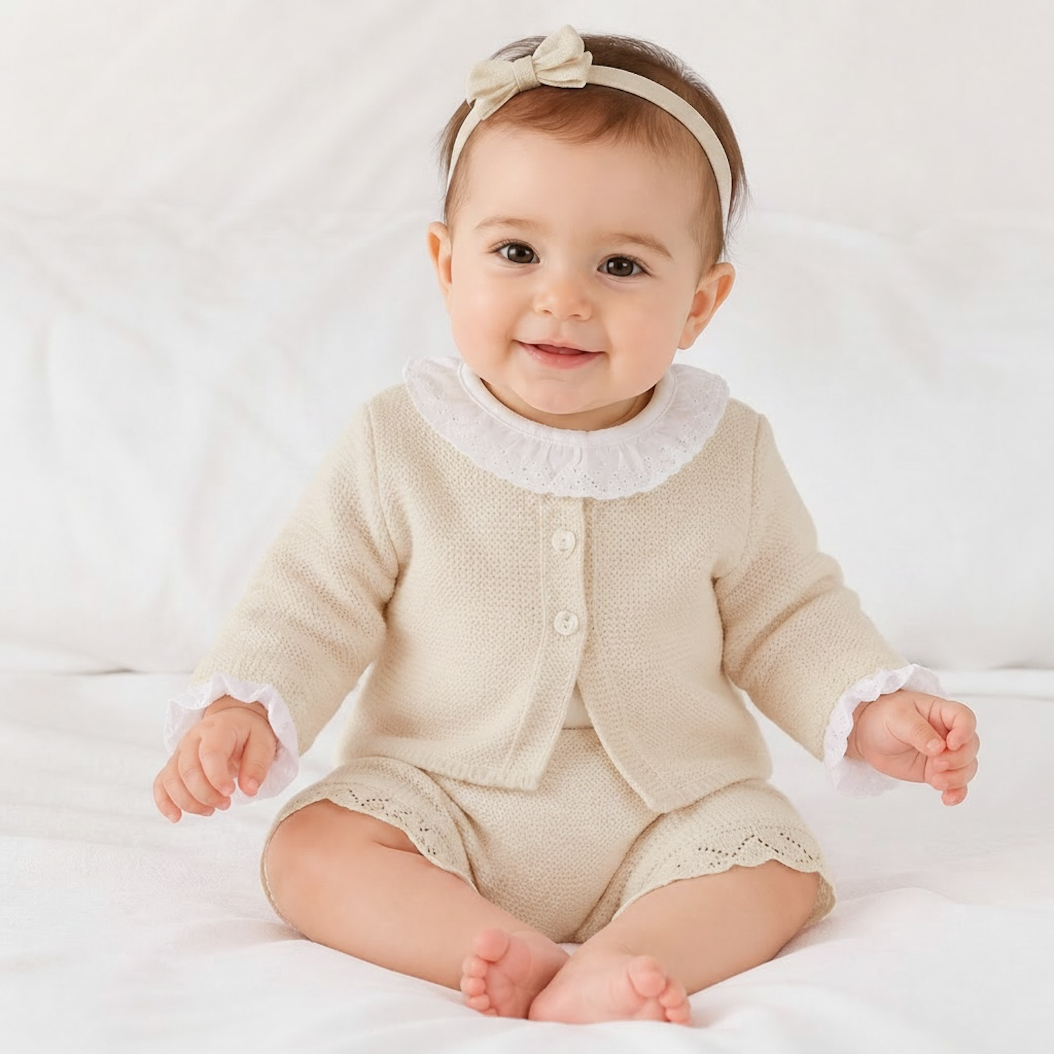 Girls Sand 3 Piece Knit Set