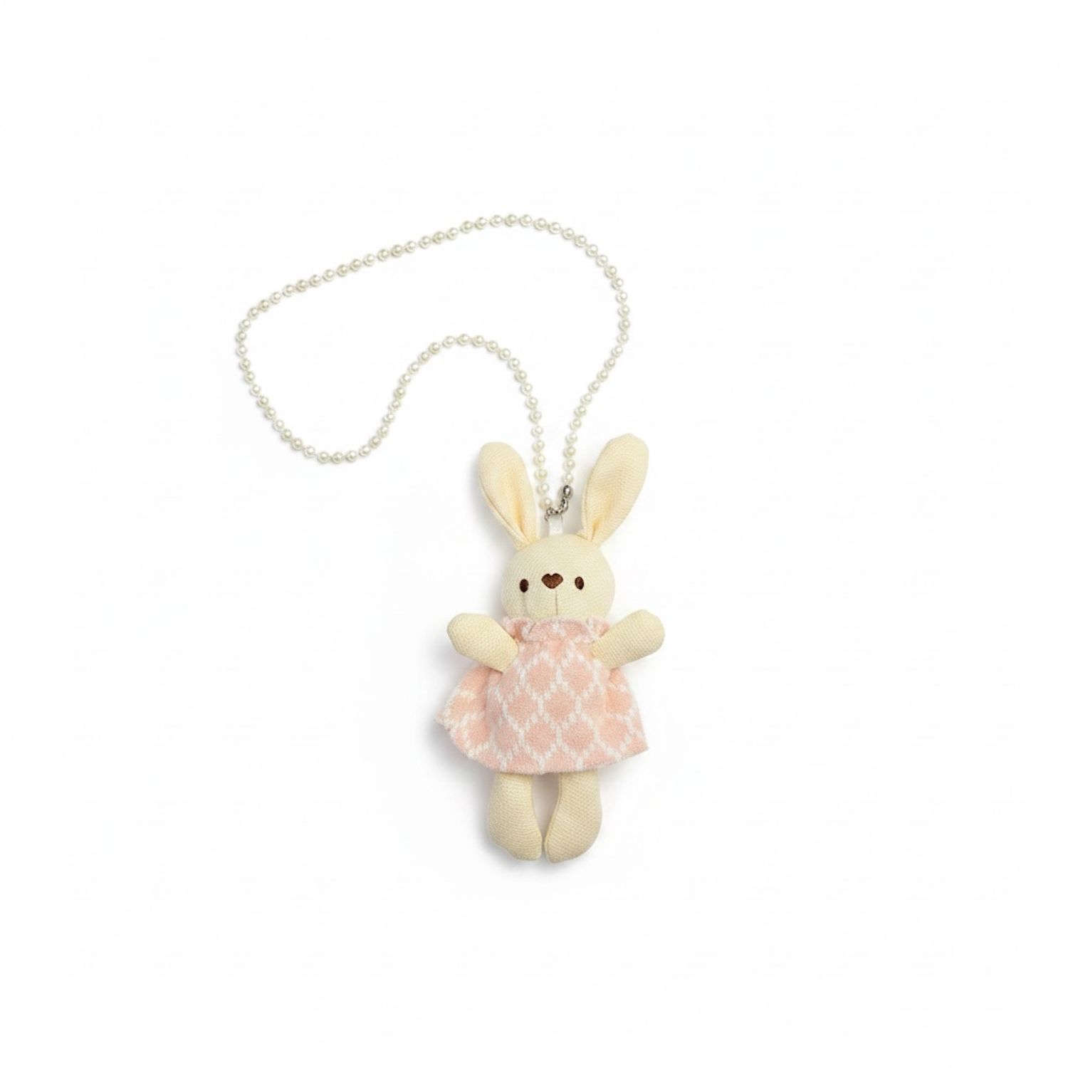 Pink Knit Pinafore Dress With Matching Doll