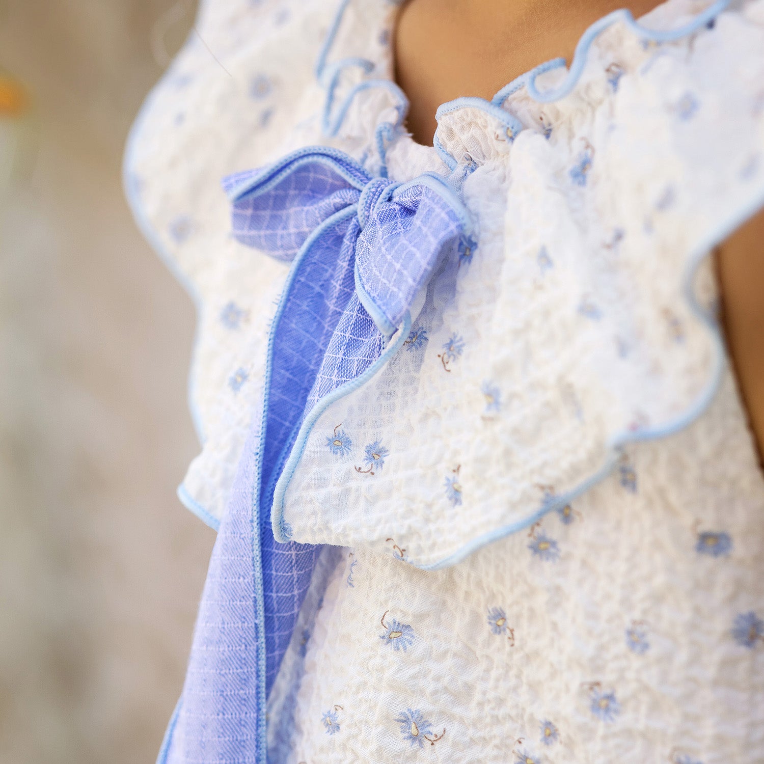 Blue Daisy Dress & Bloomers