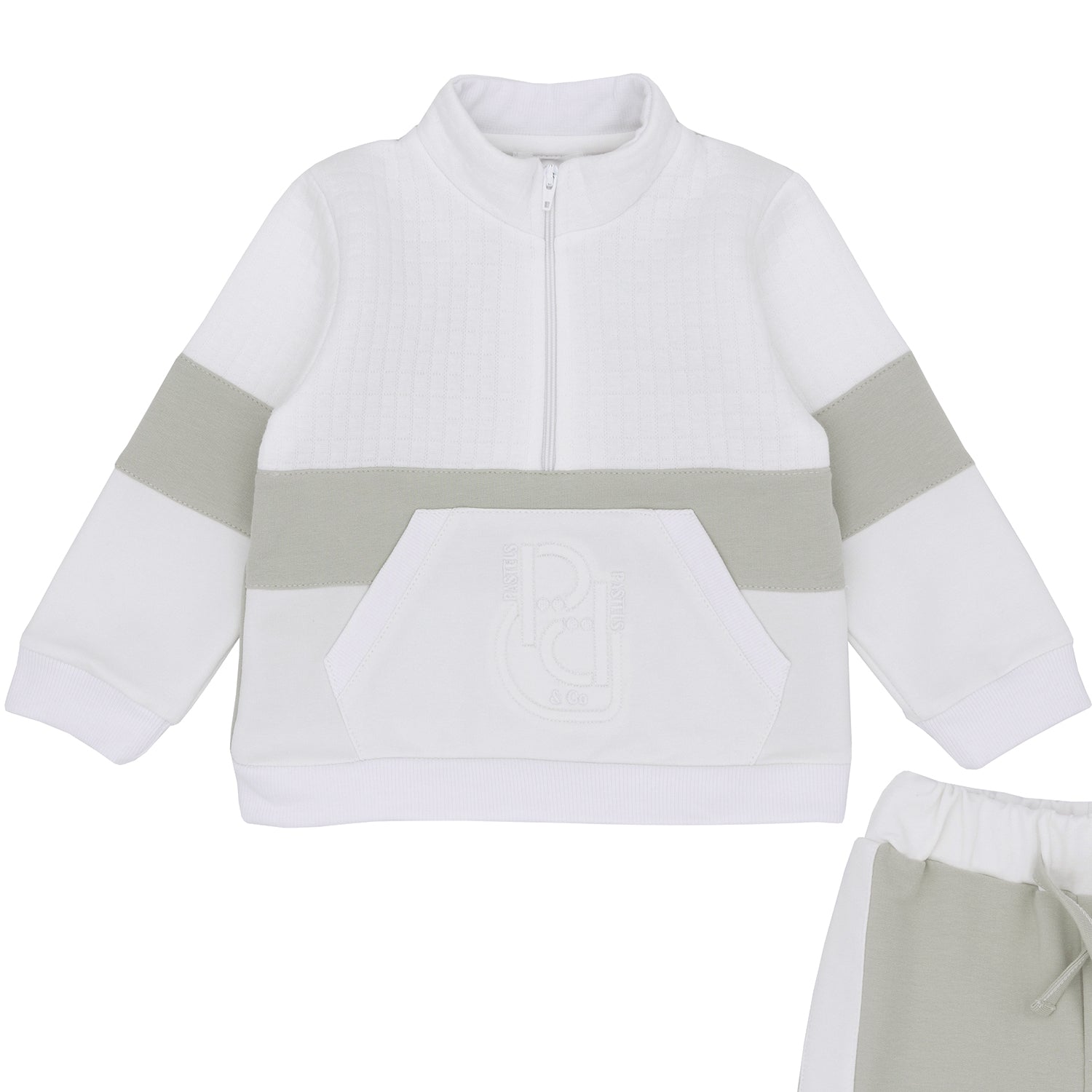 White and Sage Tracksuit