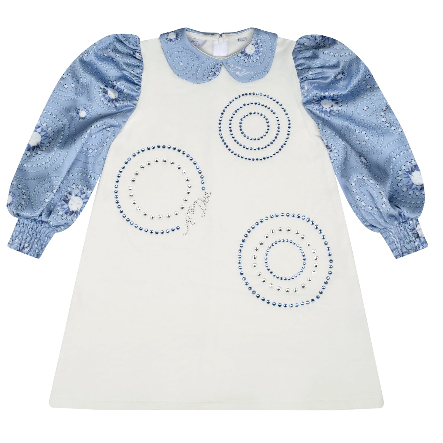 Ice Satin Print Sleeve Dress