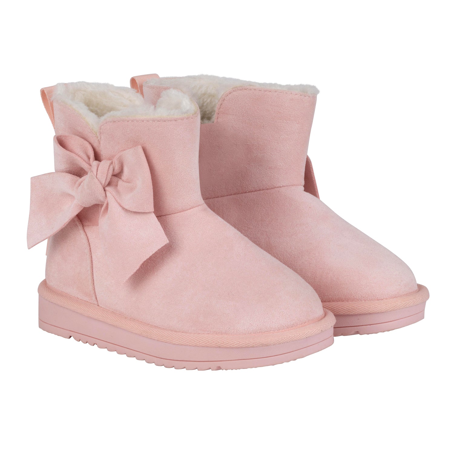 Pink uggs with fur on sale