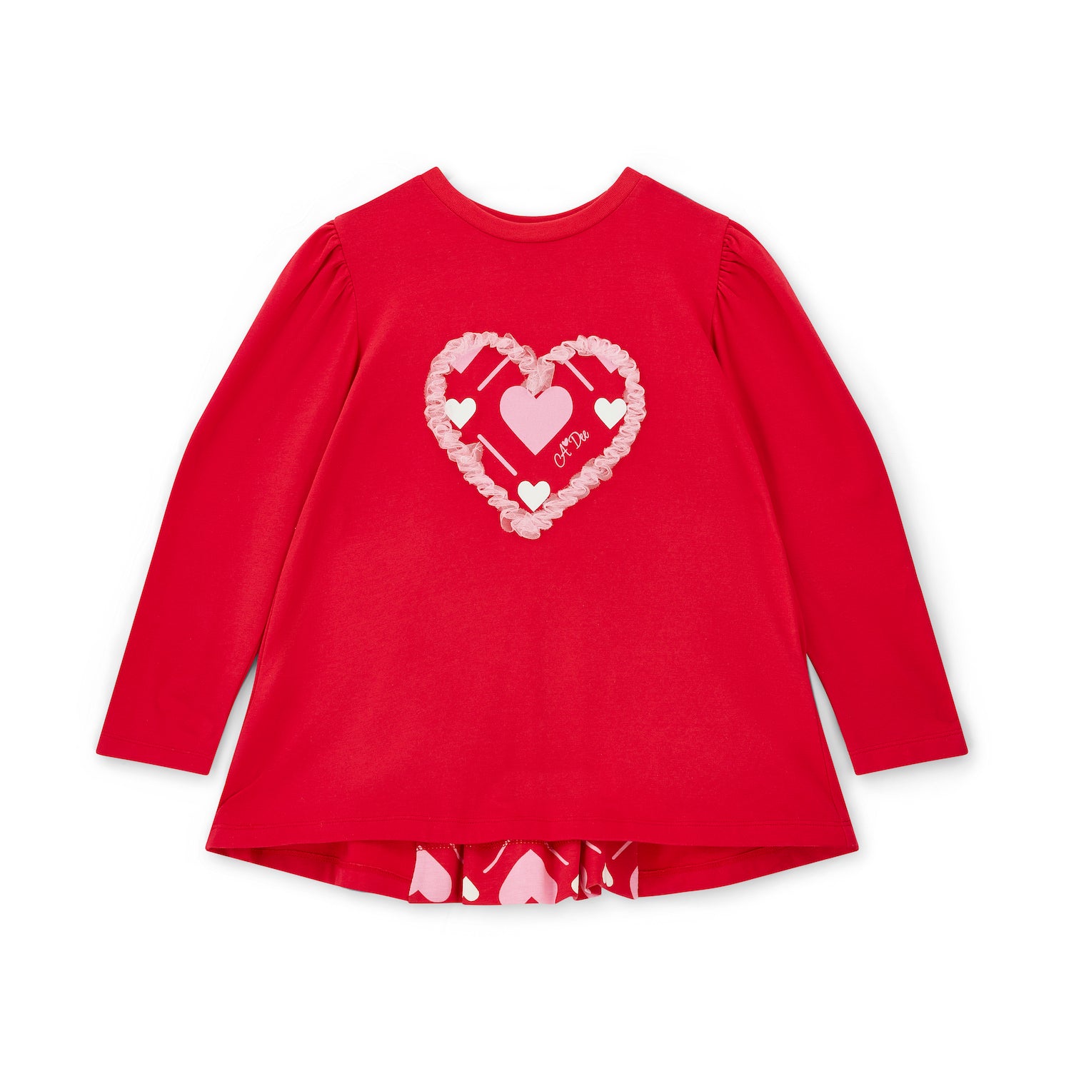 Red Heart Print Legging Set