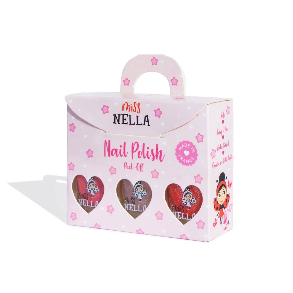 Pink Glitter Attack pack of 3 nail polishes