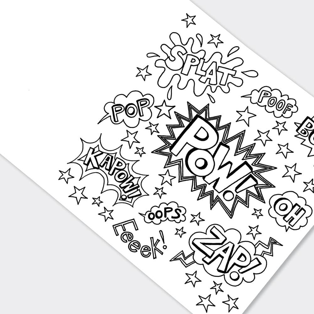 Children's Super Hero Colouring Book