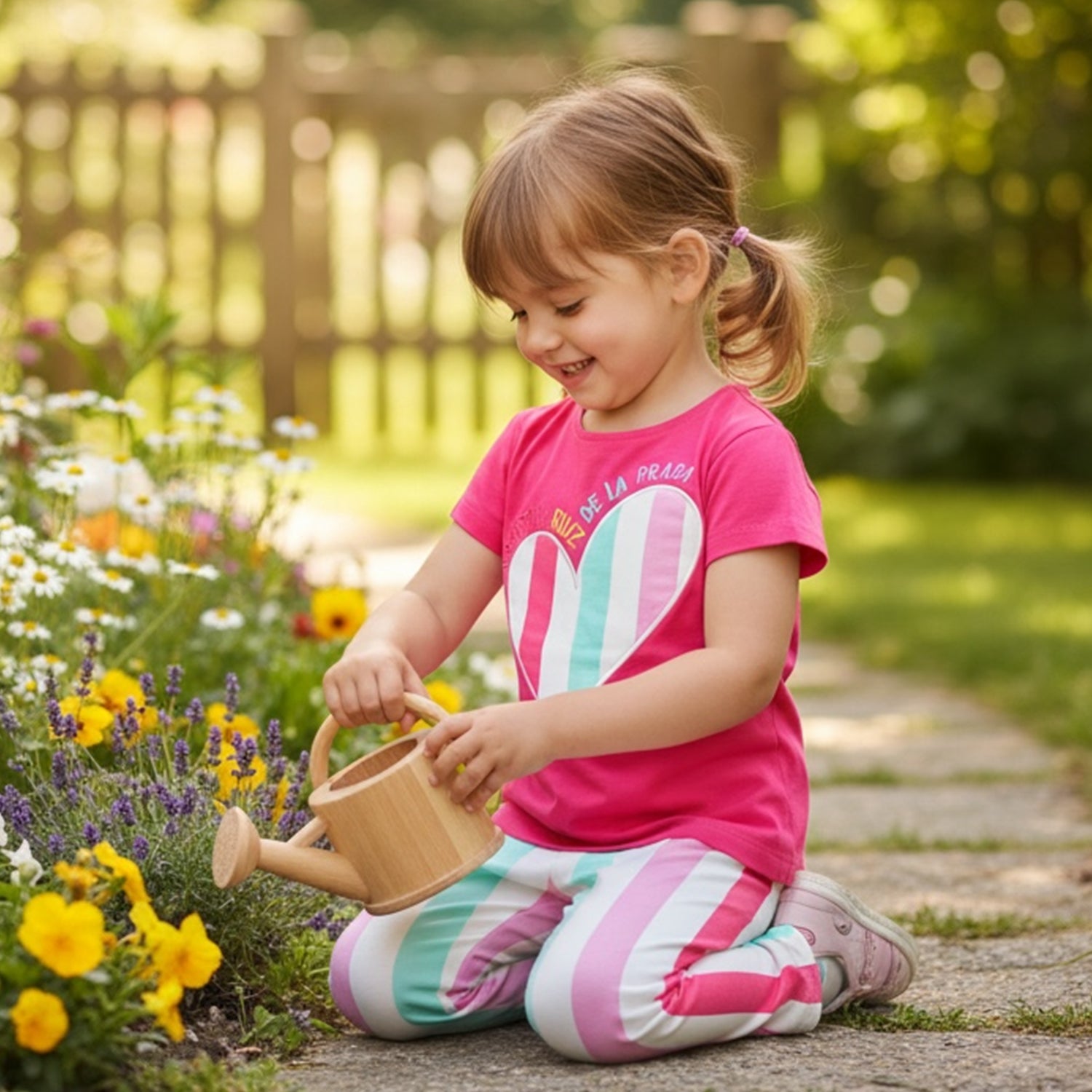 Pink Stripe Legging Set