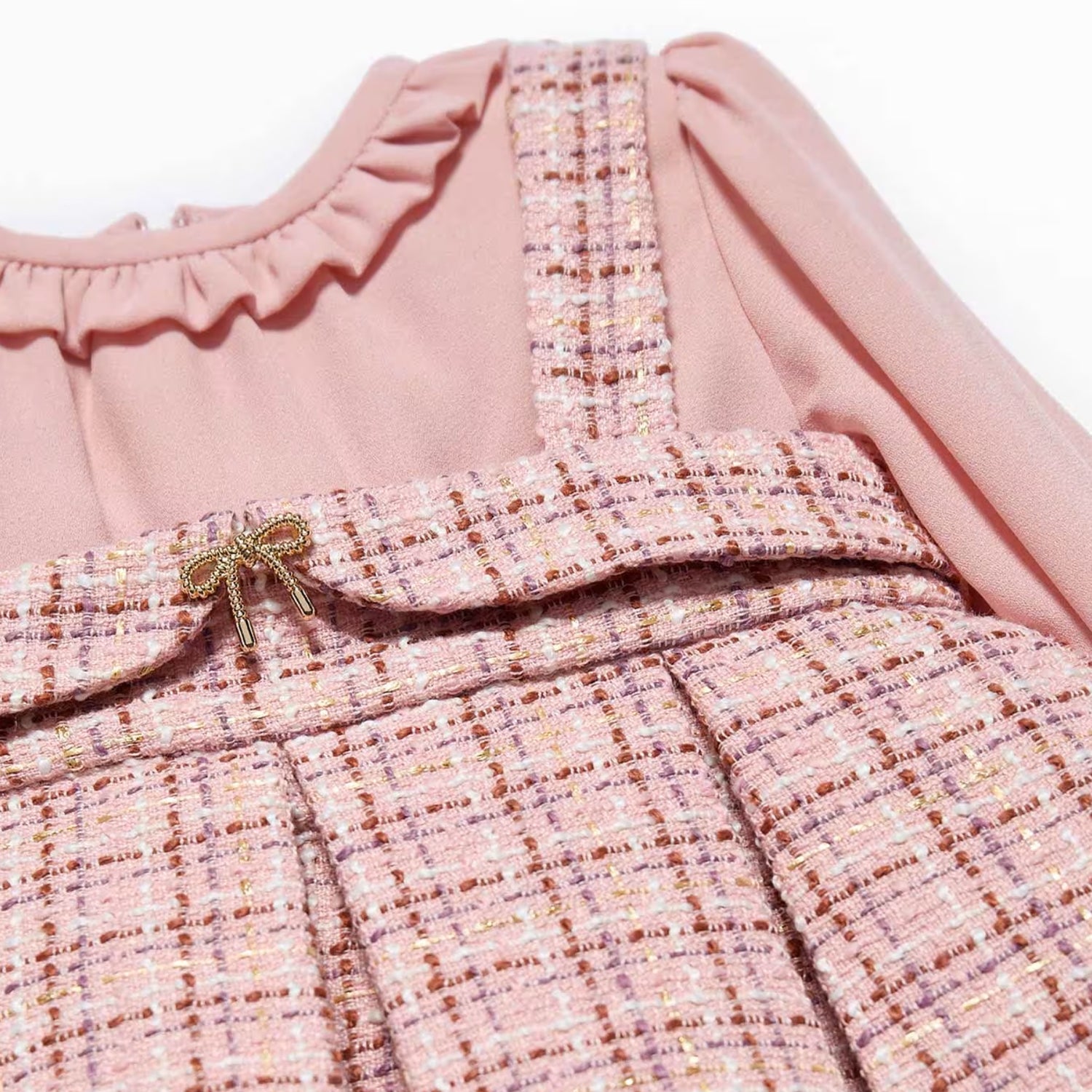 Pink Tweed Dress