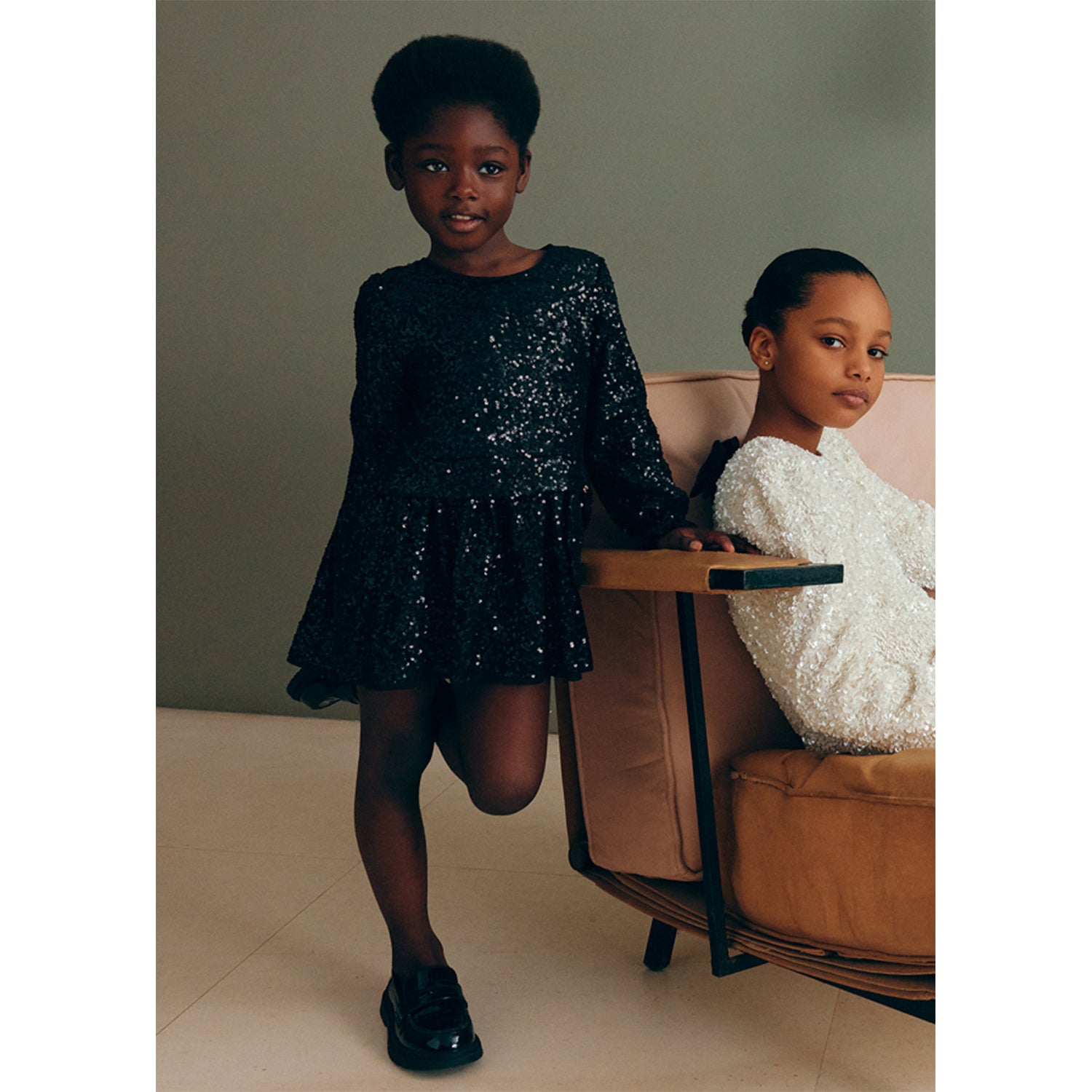 Black Sequin Dress