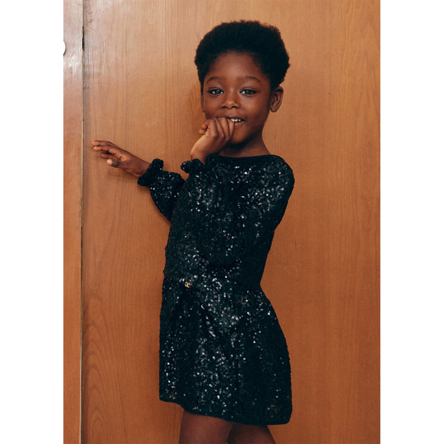 Black Sequin Dress