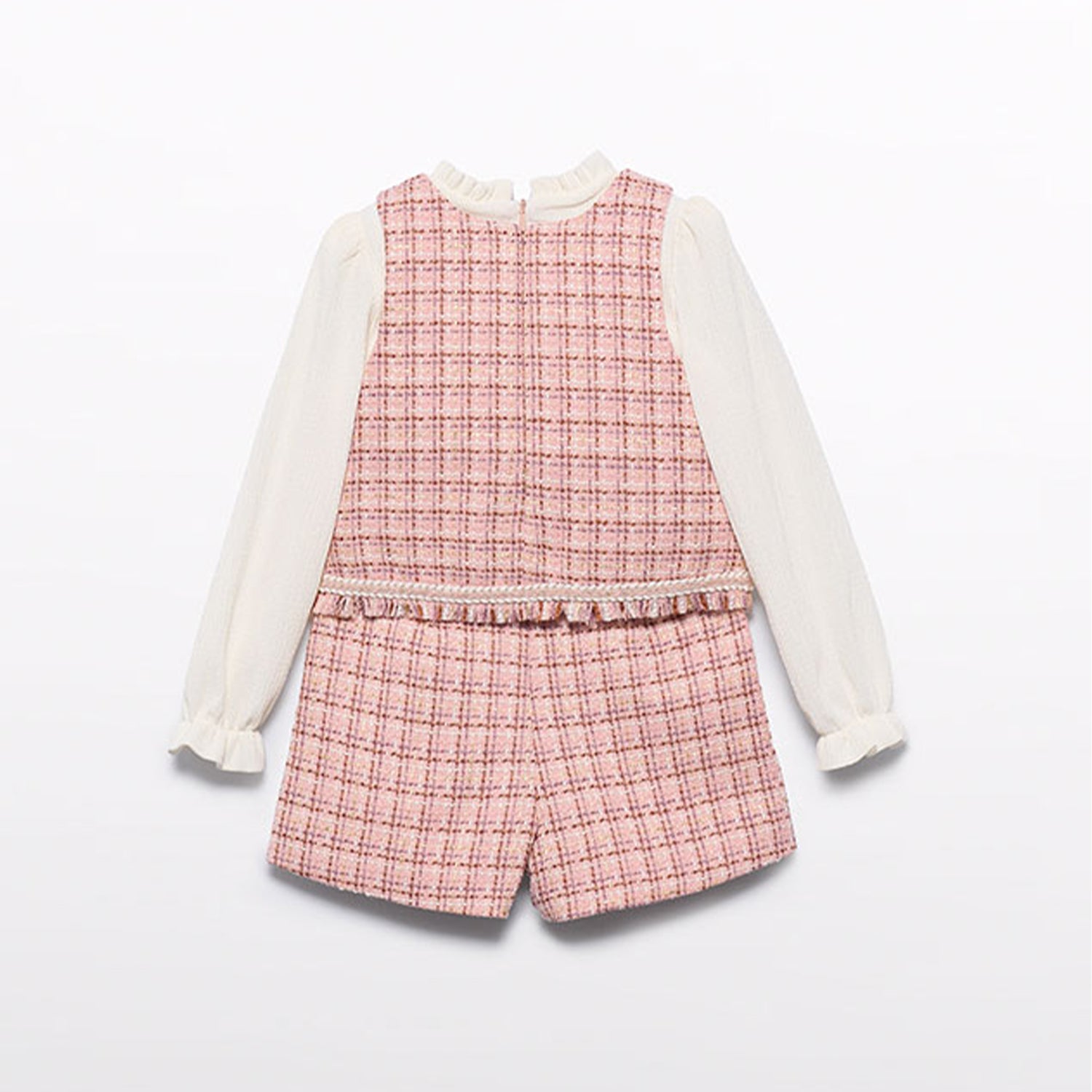 Pink Tweed Short Set