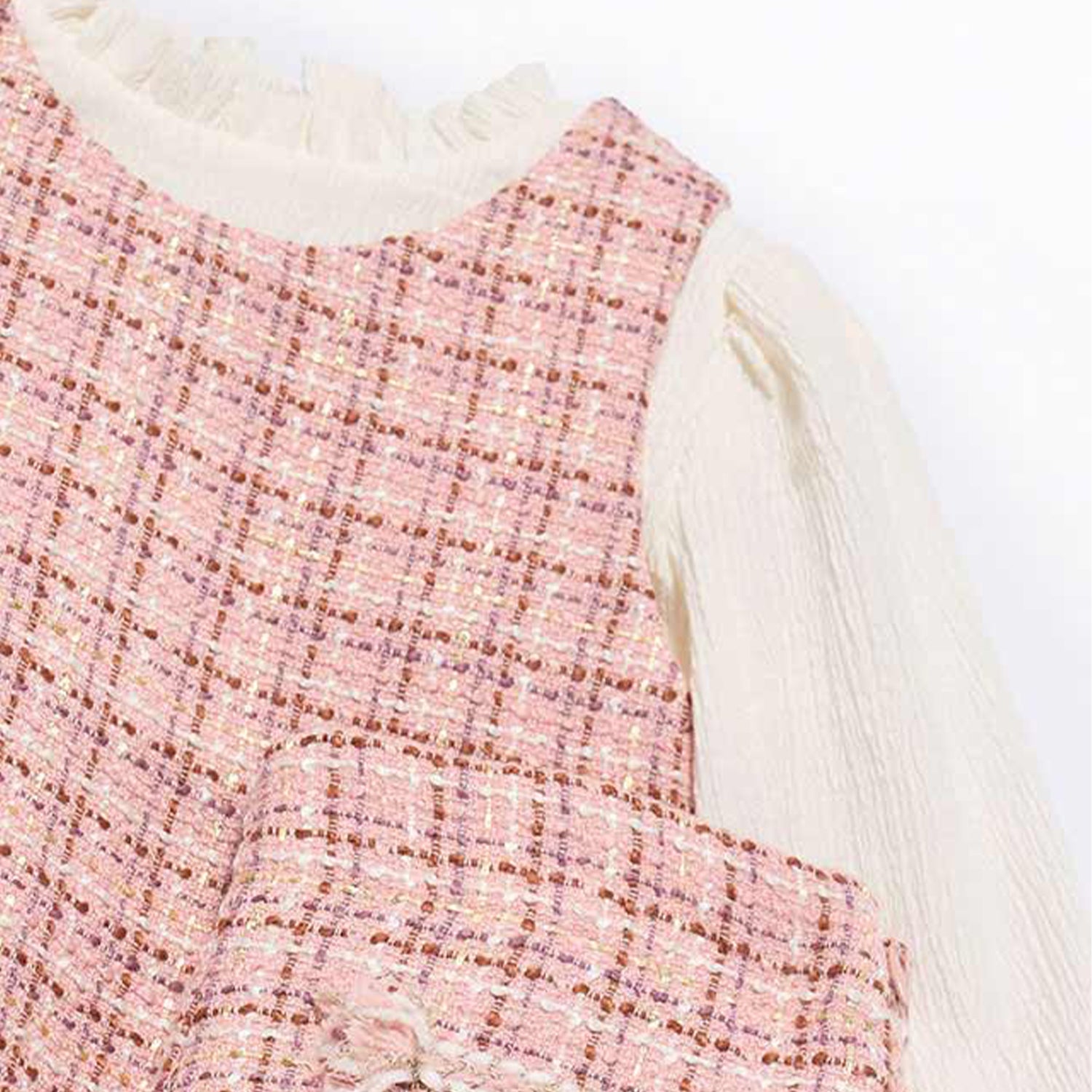 Pink Tweed Short Set