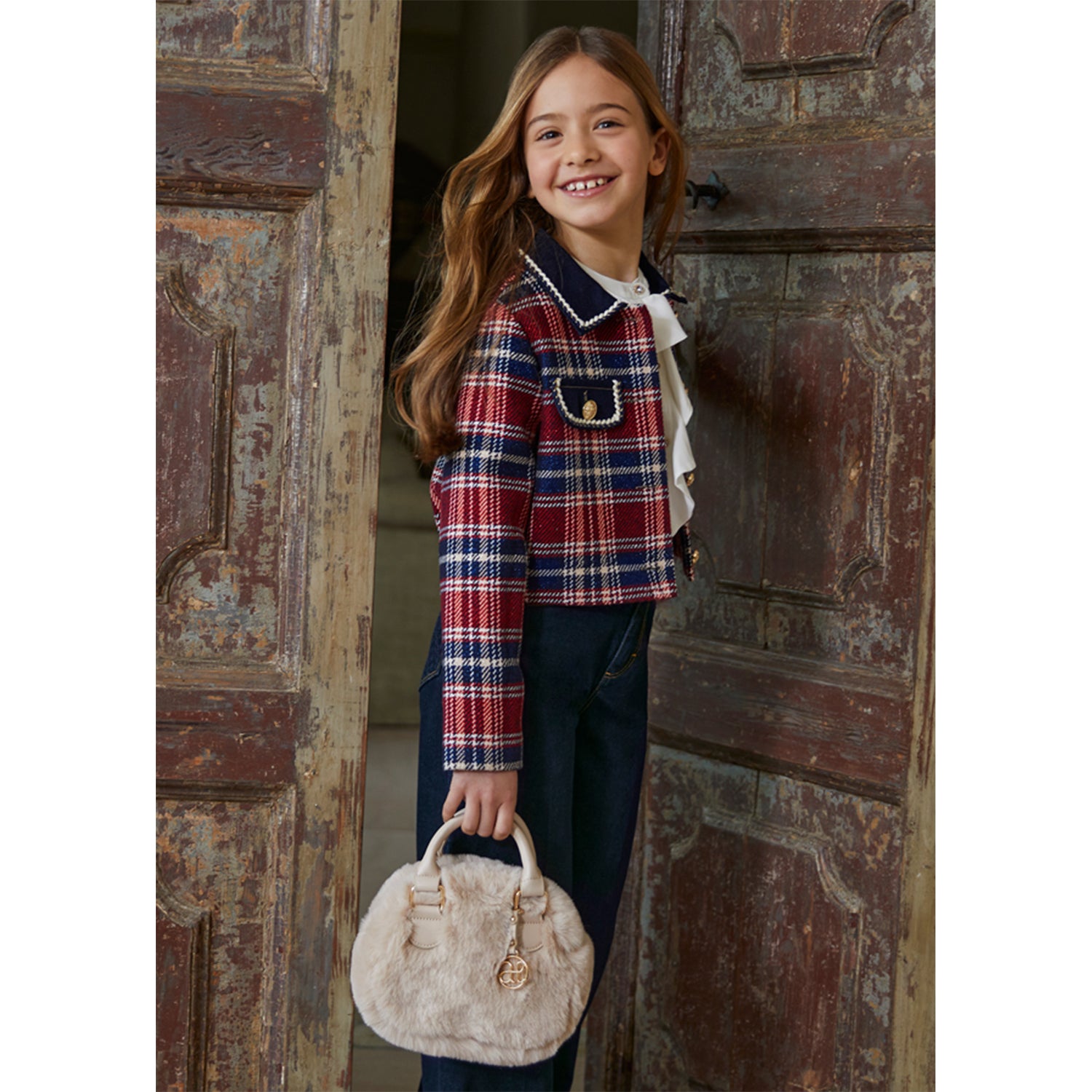 Champagne Fur Handbag