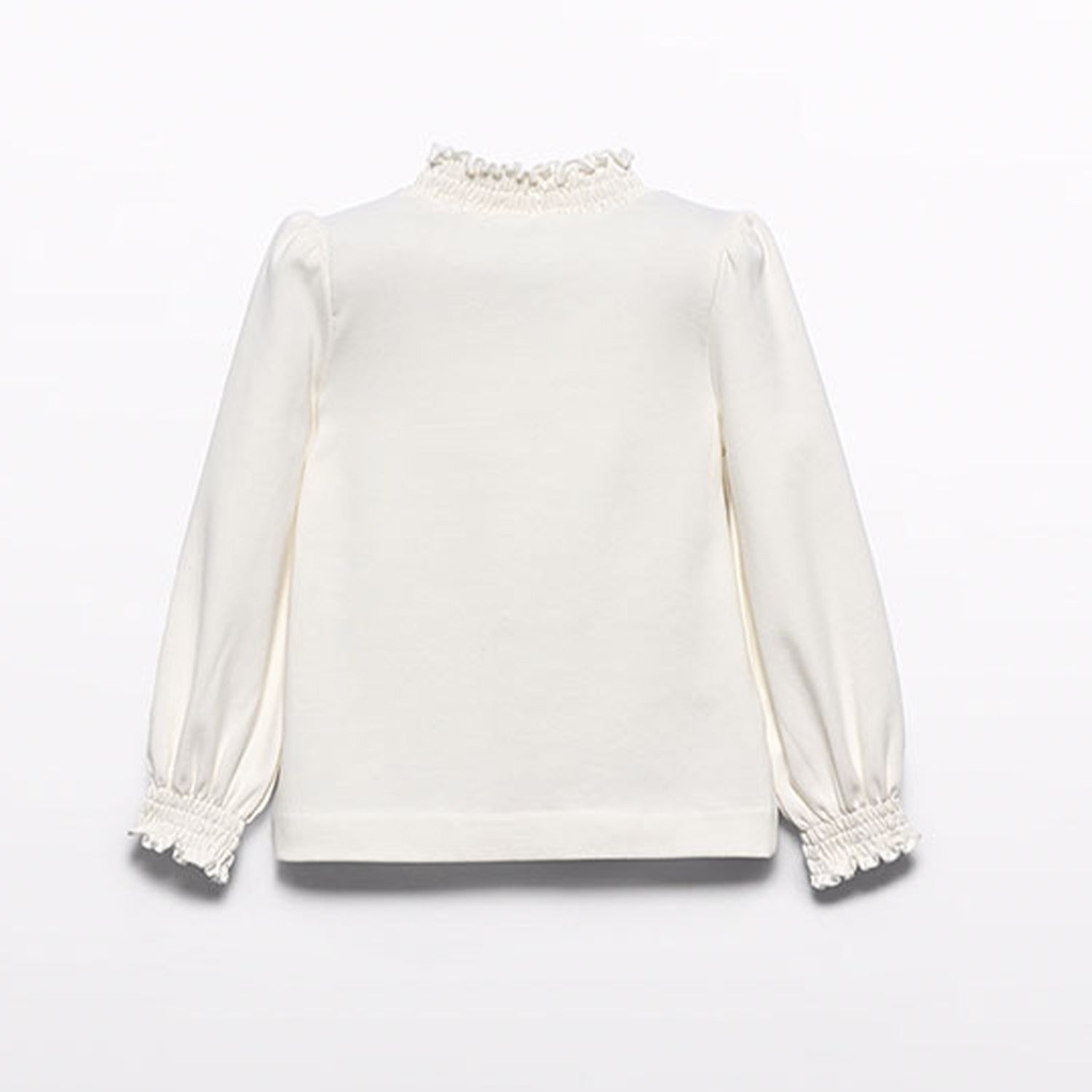 Ivory Ribbed Turtle Neck Top