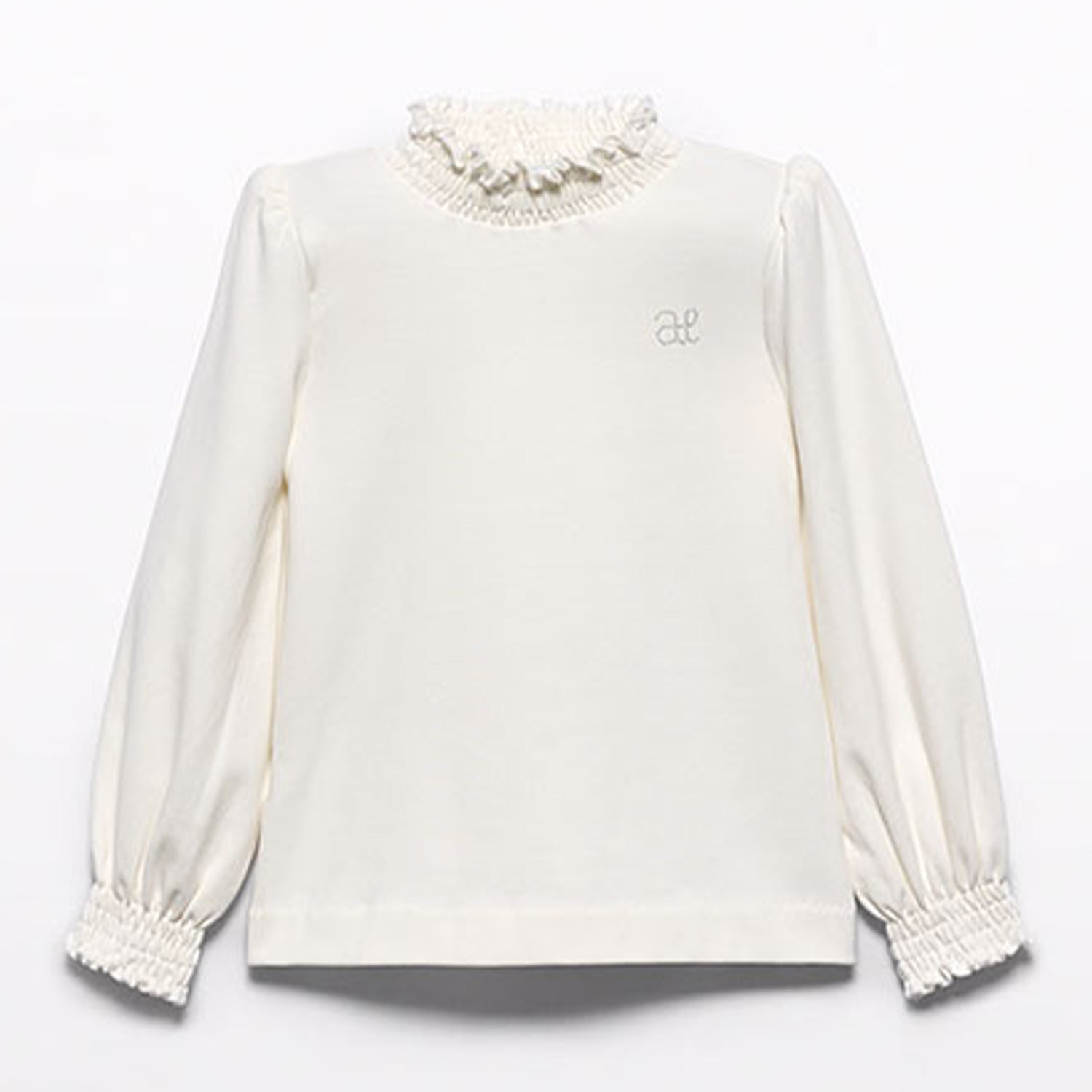 Ivory Ribbed Turtle Neck Top