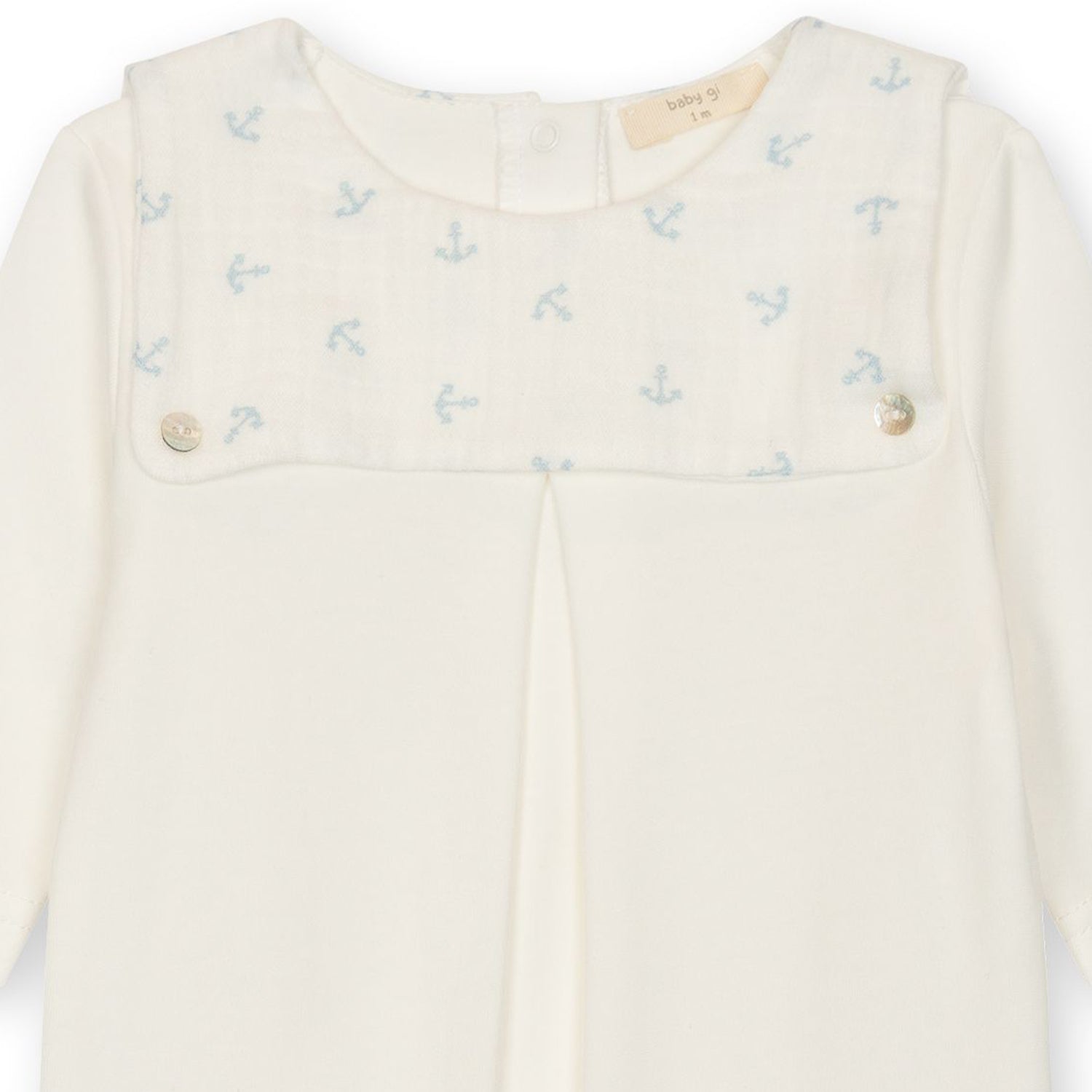 Ivory Anchor Babygrow