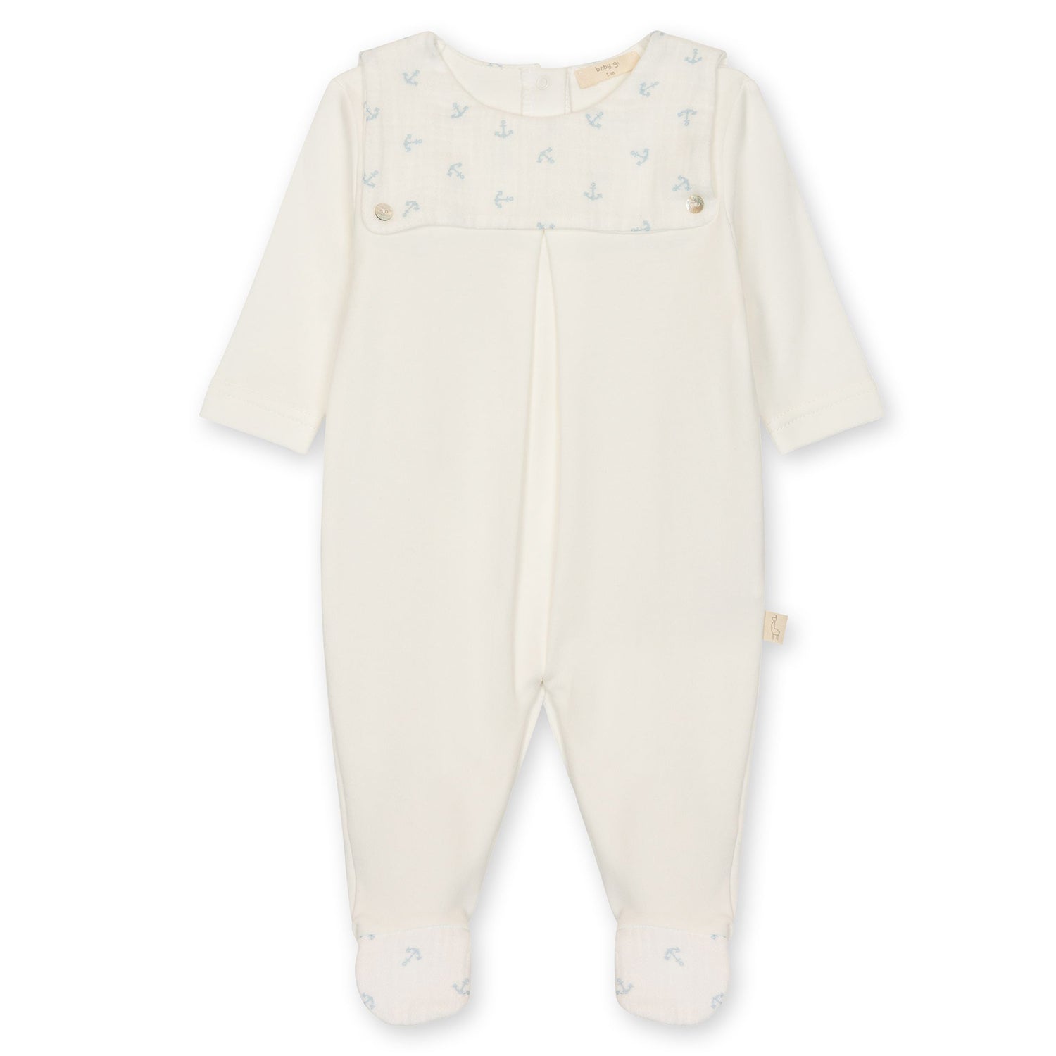 Ivory Anchor Babygrow