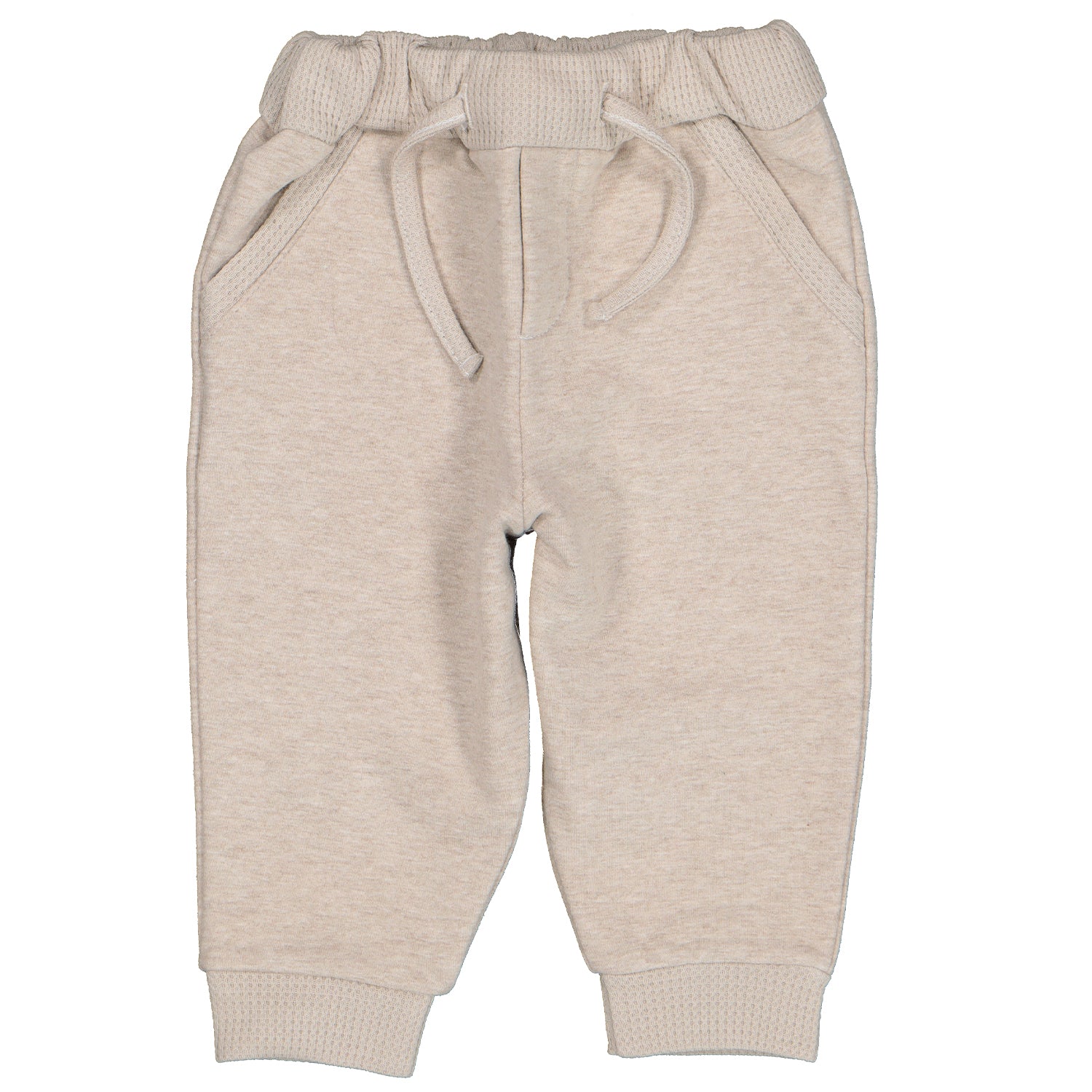Beige Waffle Zip Tracksuit