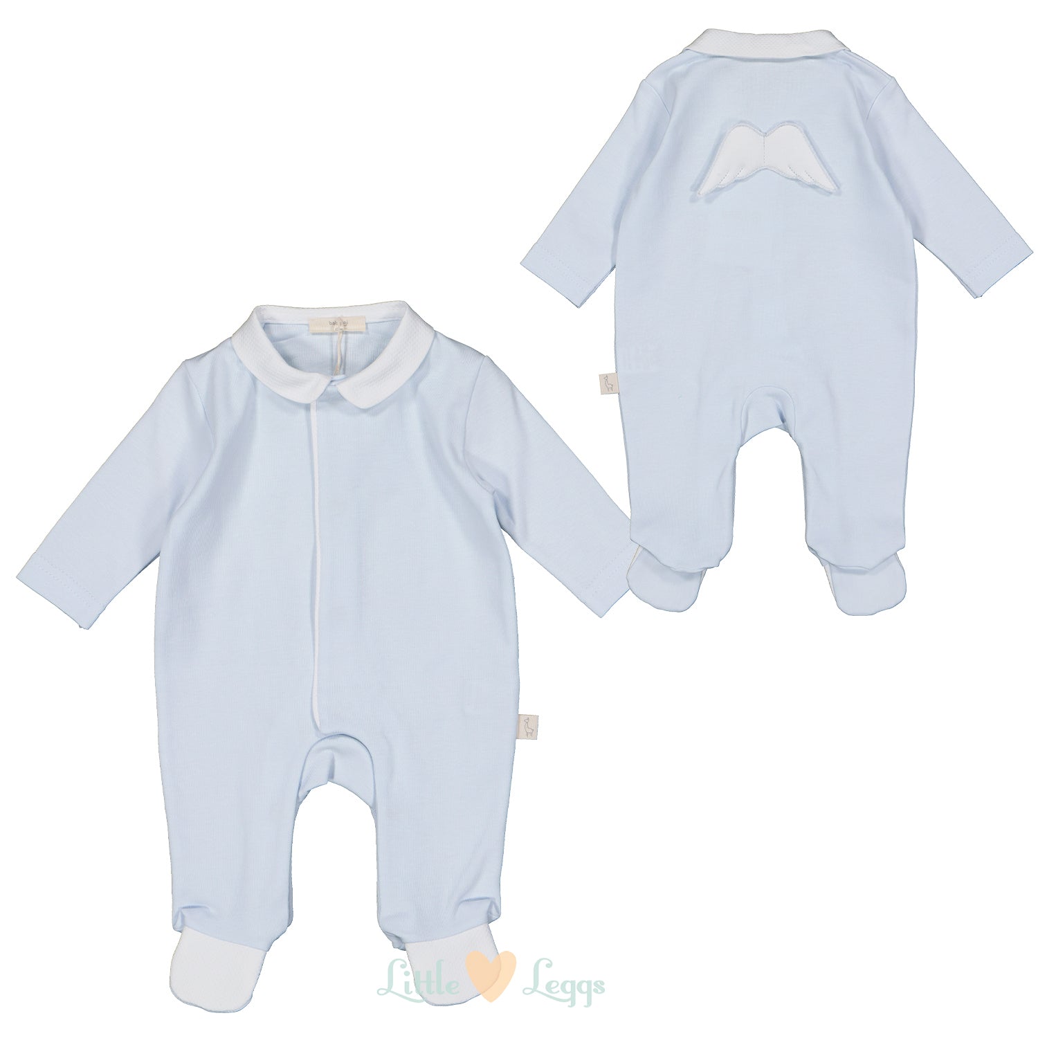 Blue Angel Wings Babygrow