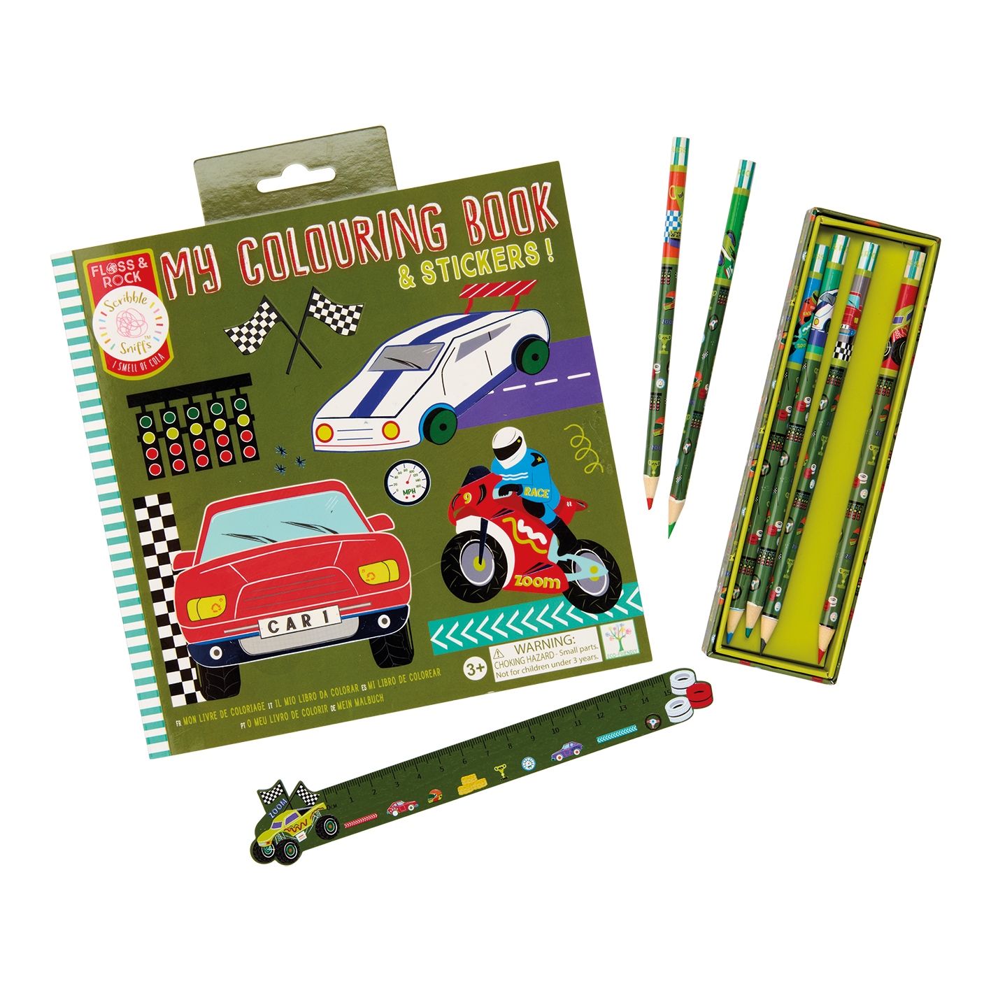 Cars My Pack of 6 Colouring Pencils Unsharpened