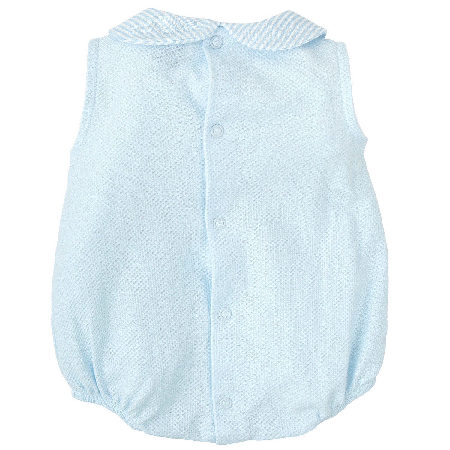 Pale Blue Smocked Romper