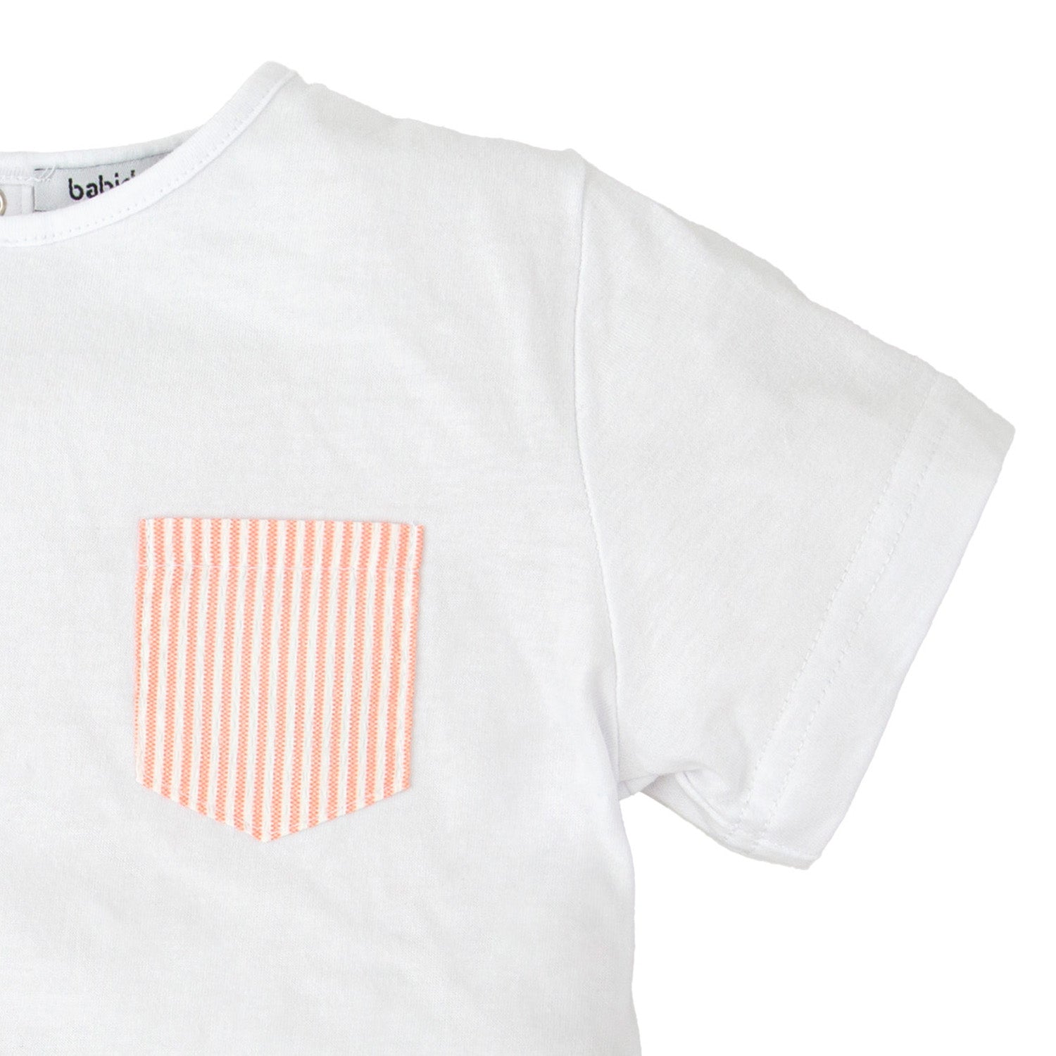 Orange Stripe Swim-Short Set