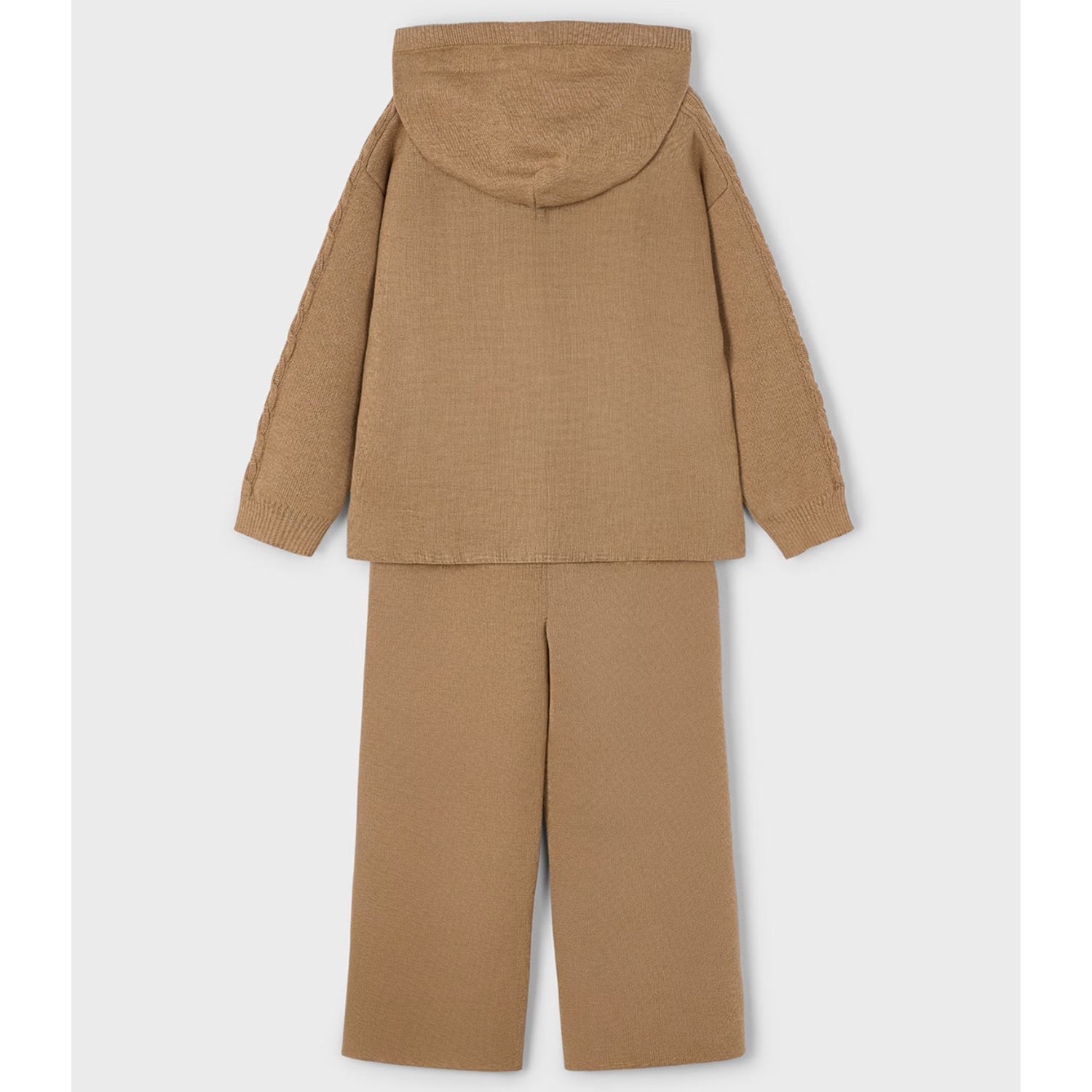 Brown Knit Lounge Set