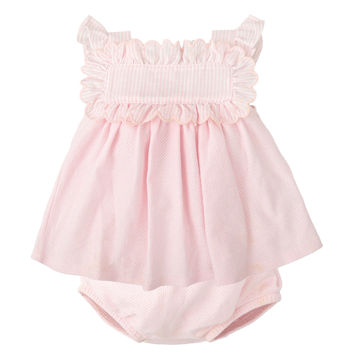 Pink Frill Dress & Bloomers