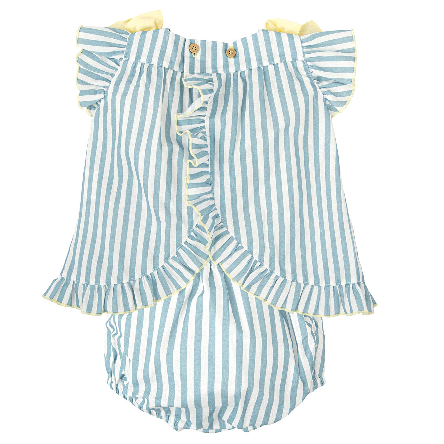 Smocked Stripe Dress & Knickers