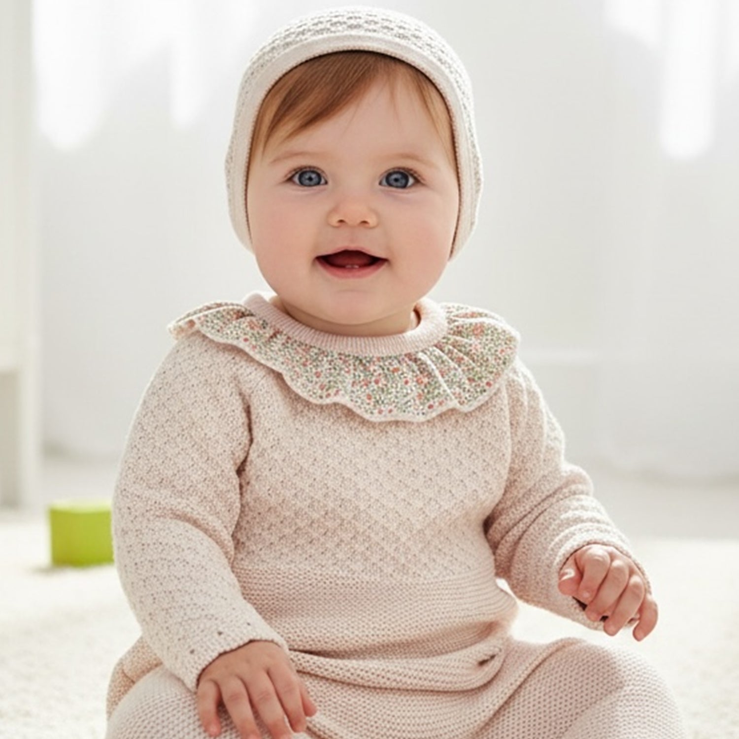Dusty Pink All-In-One With Bonnet