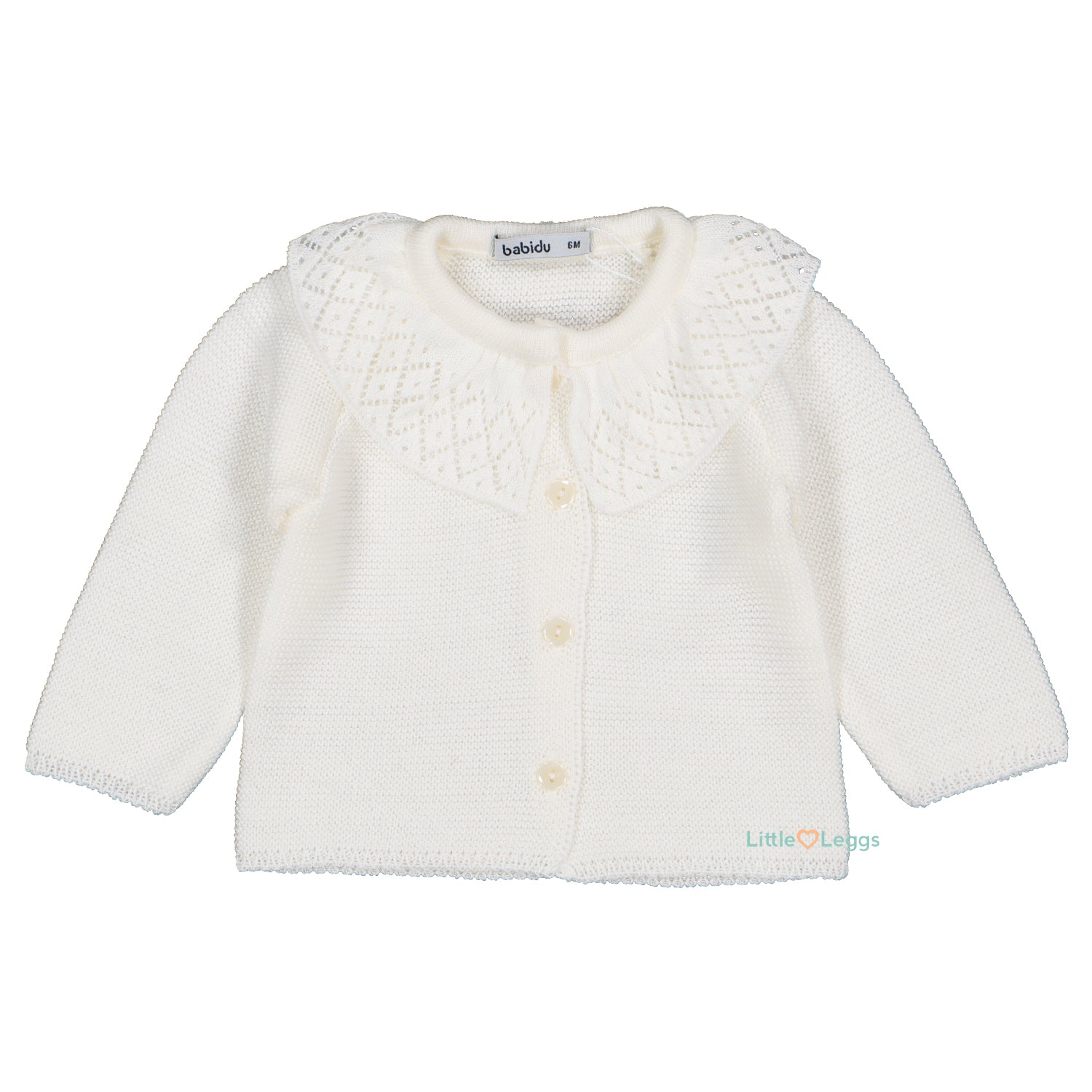 Ivory Lace Collar Cardigan