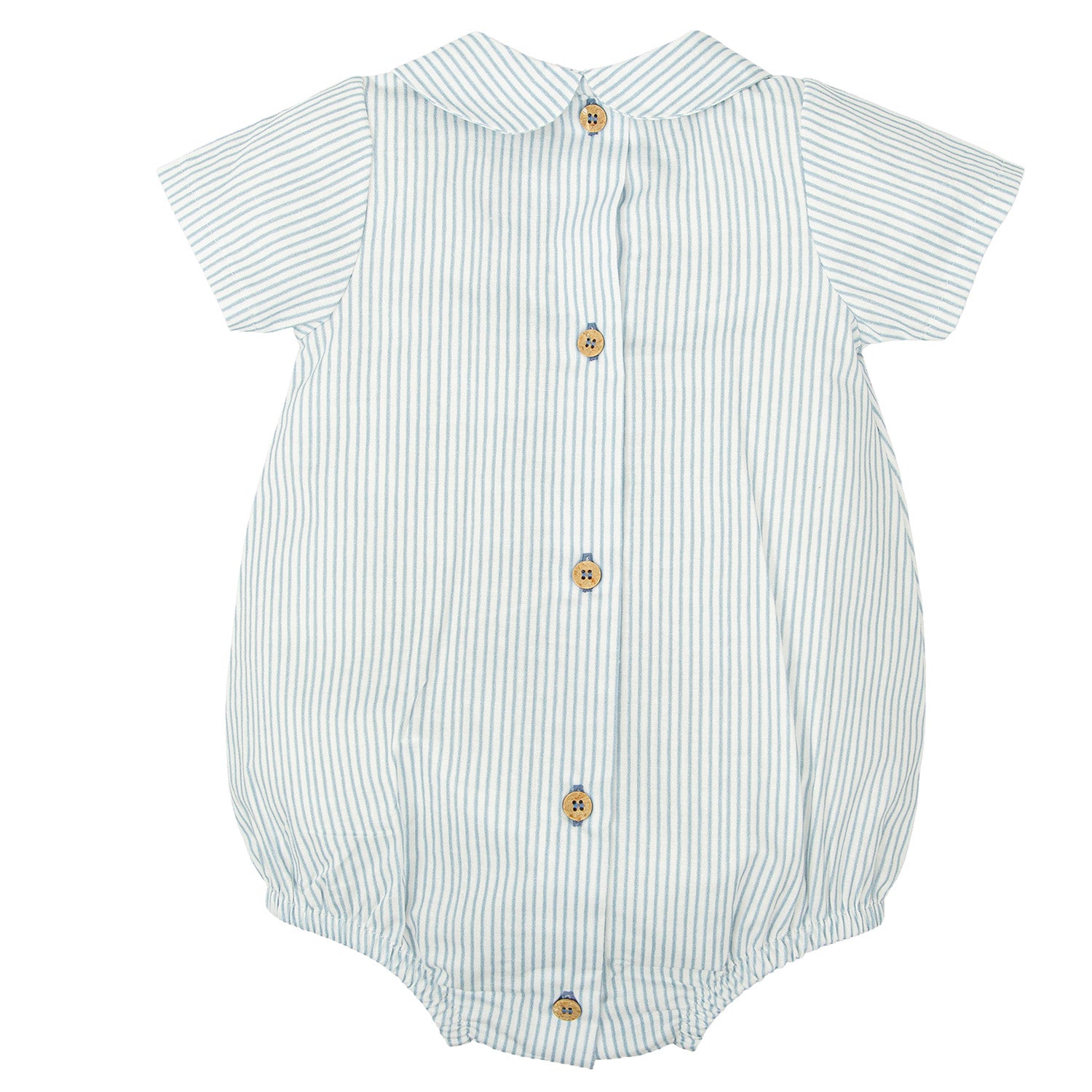 Blue Stripe Anchor Romper